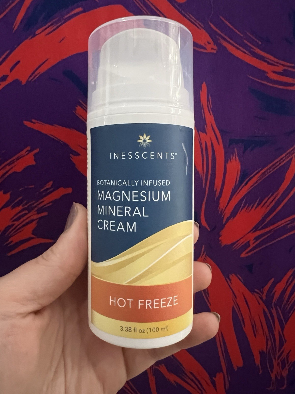 Inesscents Hot Freeze Magnesium Mineral Massage Cream Peppermint 3.38 fl oz