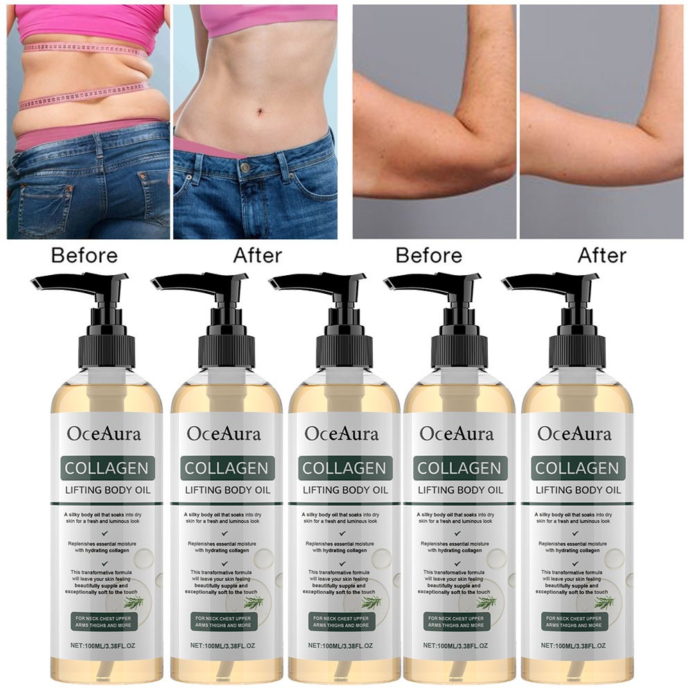 5X Collagen 100ML Body Oil Firming Glow Essence Lifting Body Oil Skin Tightening