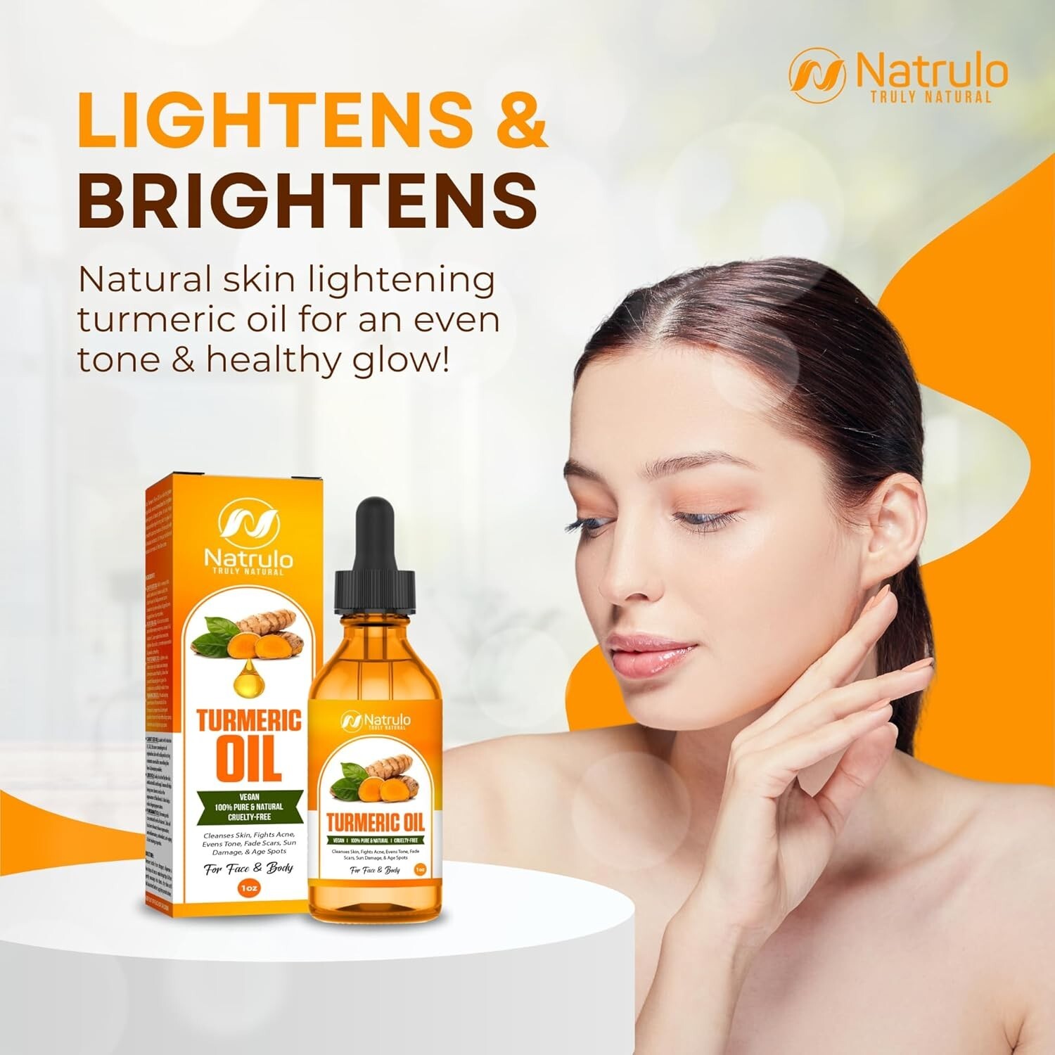Turmeric Oil – Dark Spot Facial Serum for Face & Body – Natural Skin Brighten…