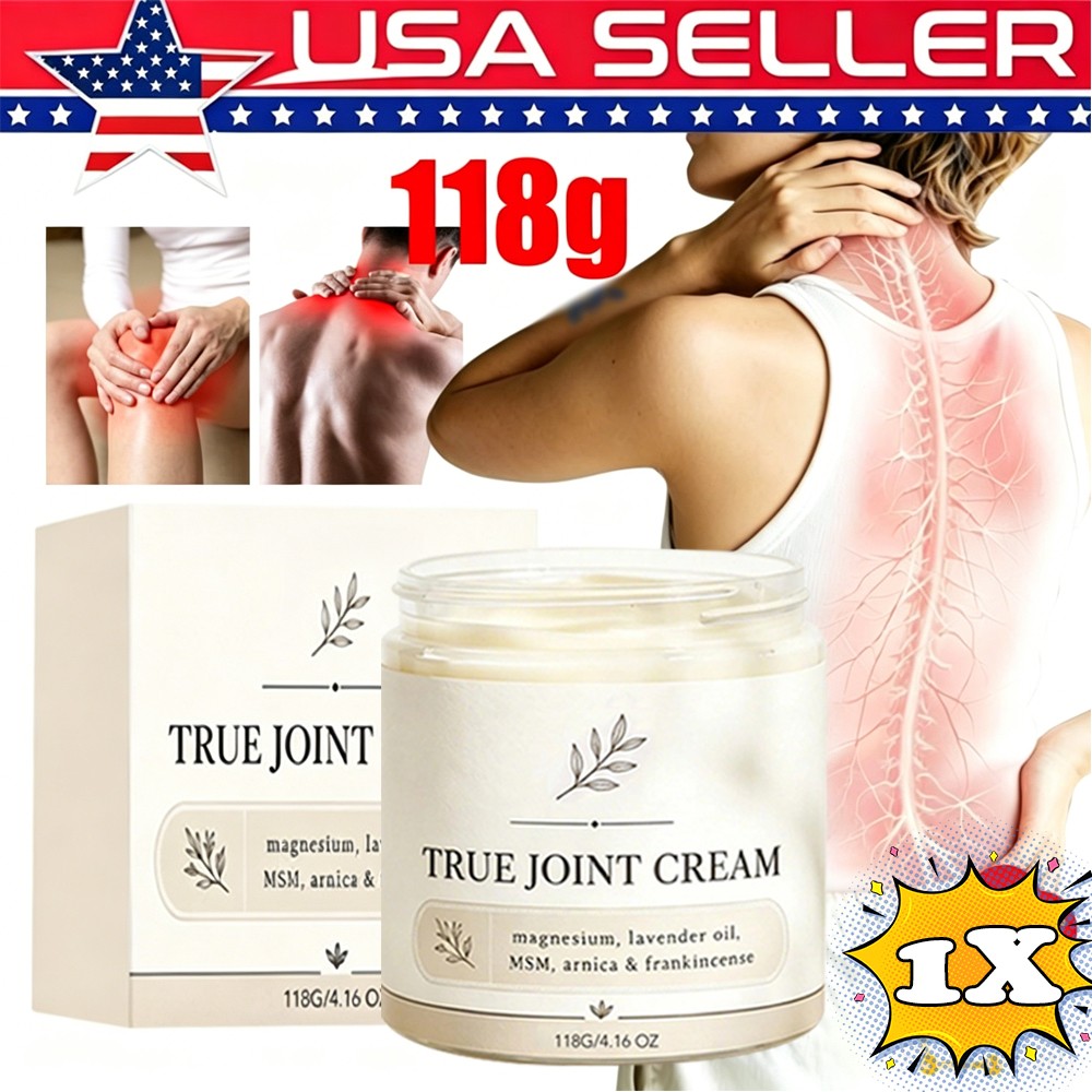 Organics True Joint Cream, Moisturizing Massage Cream for Body Joints 4oz🔥