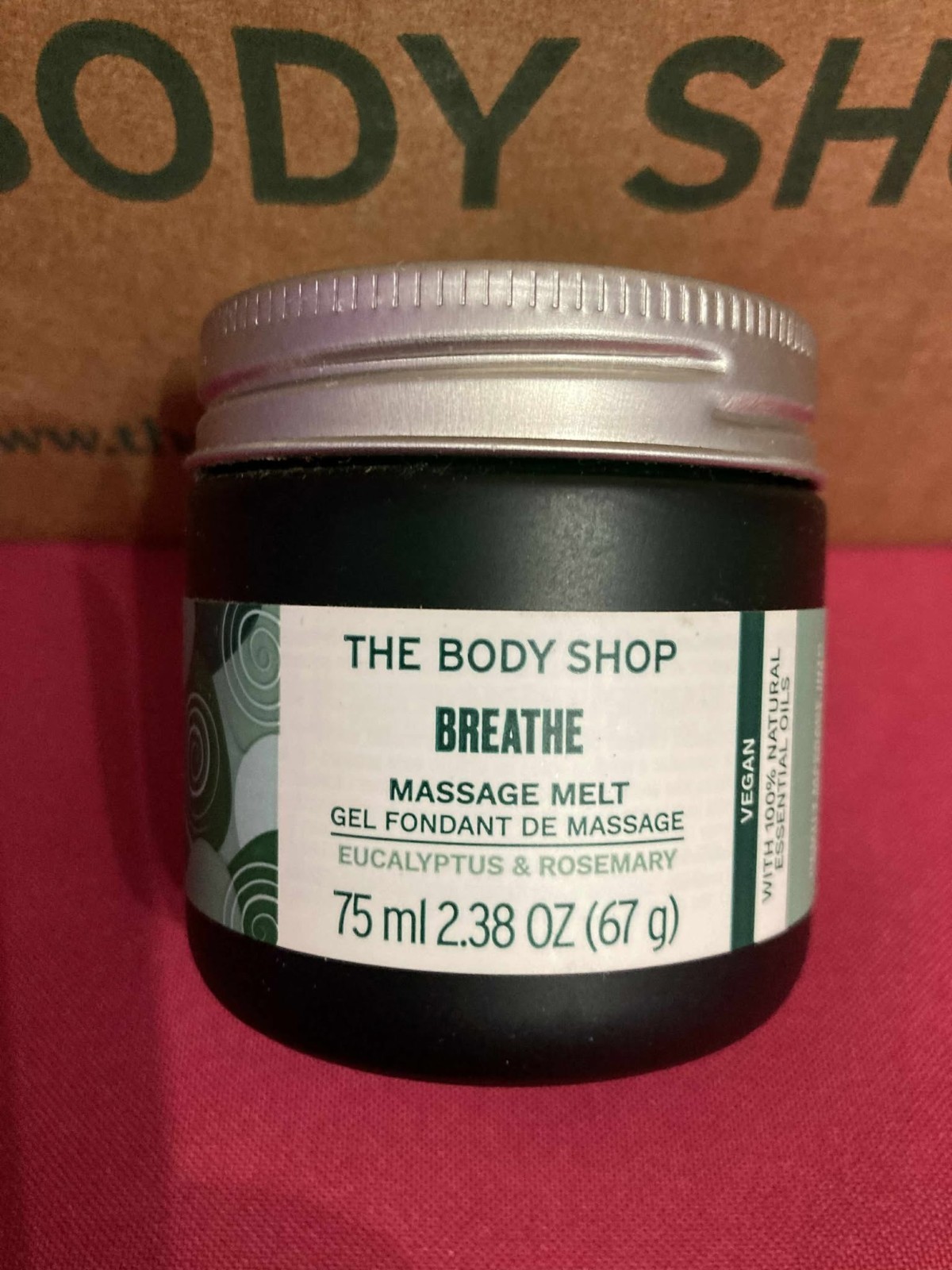The Body Shop BREATHE MASSAGE MELT Eucalyptus & Rosemary 2.38oz. New *US SELLER*