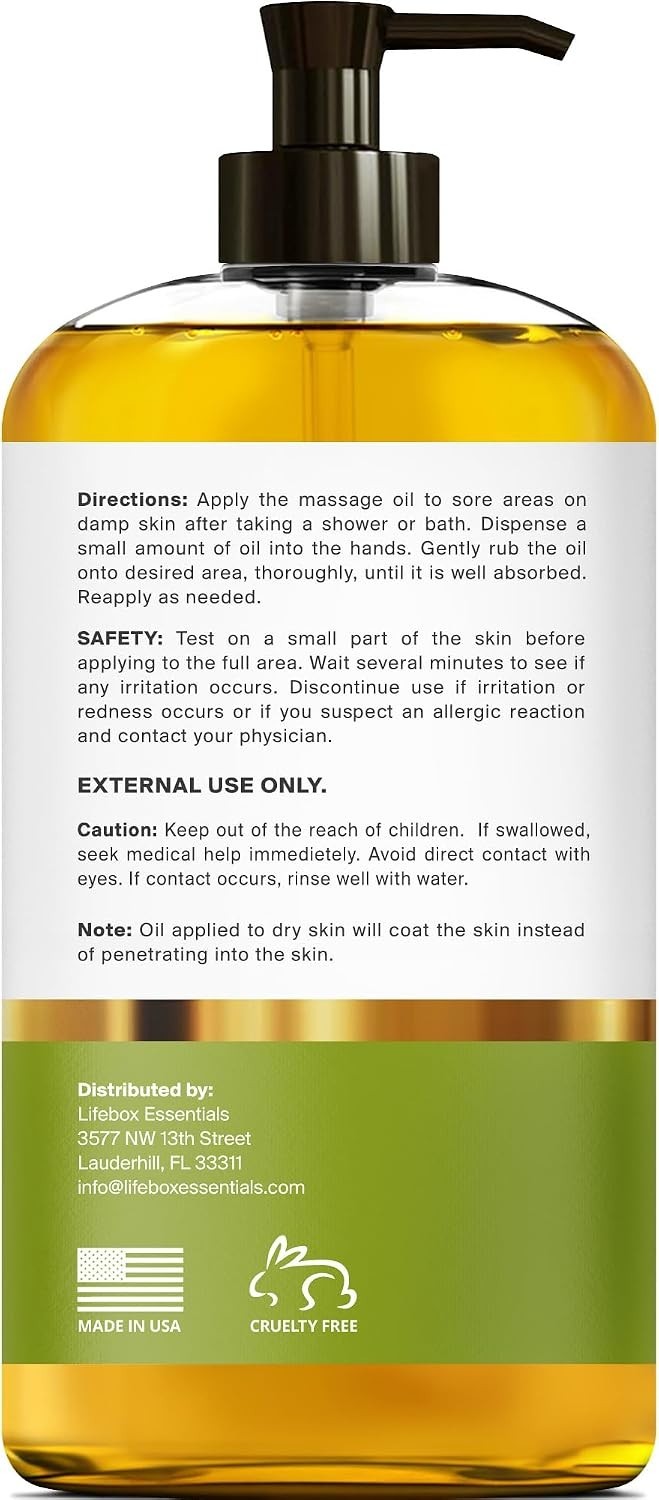 Mejor Aceite para Masajes y Dolores Musculares Sensual Cansancio Parejas Arnica