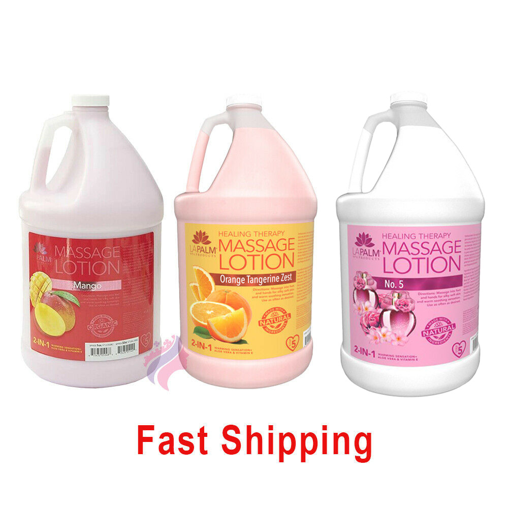 La Palm Healing Therapy Massage Lotion One Gallon. Three Scents to Choose From