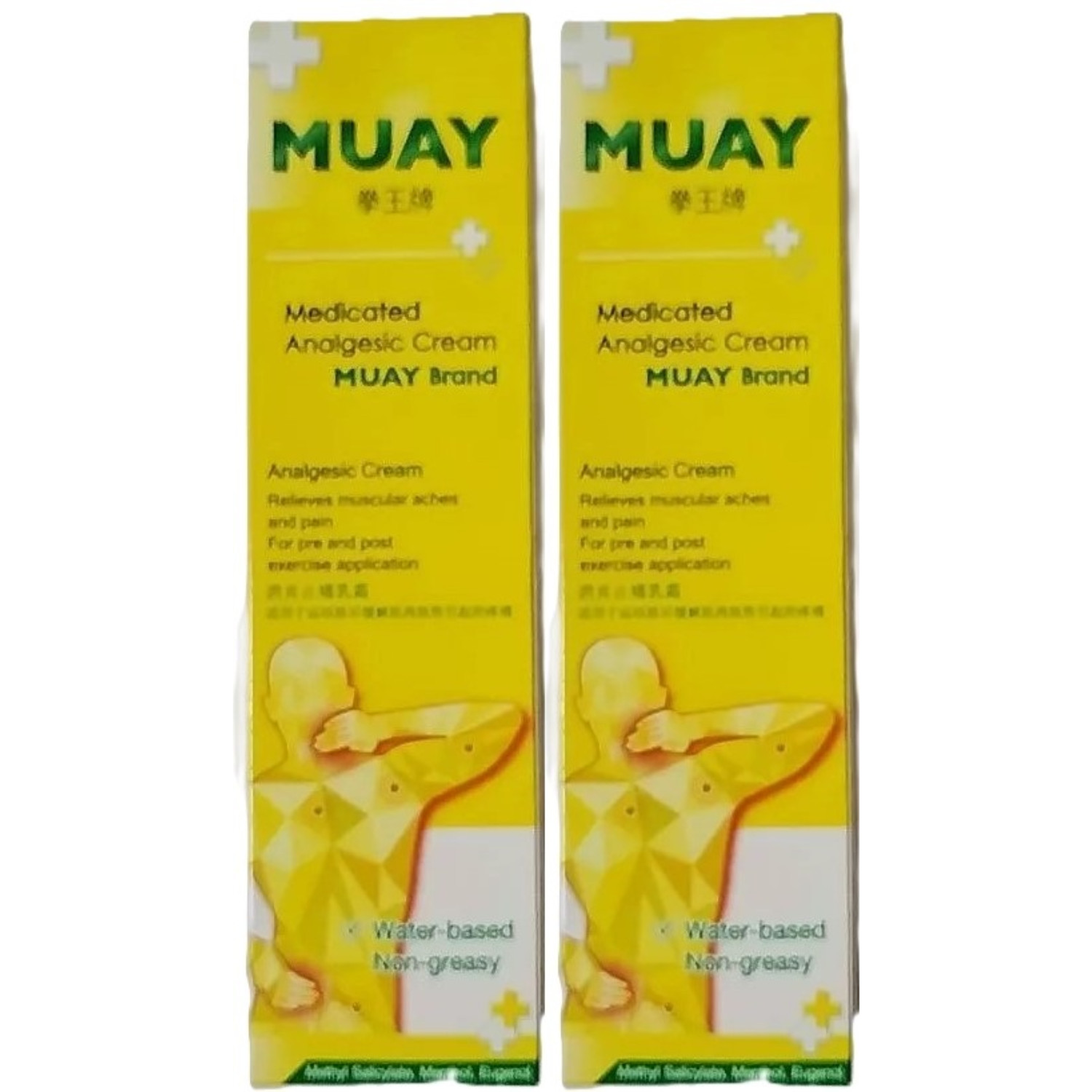 2pcs Namman Muay Thai Massage Cream 100g Herbal Warm Up Sports Massage Formula