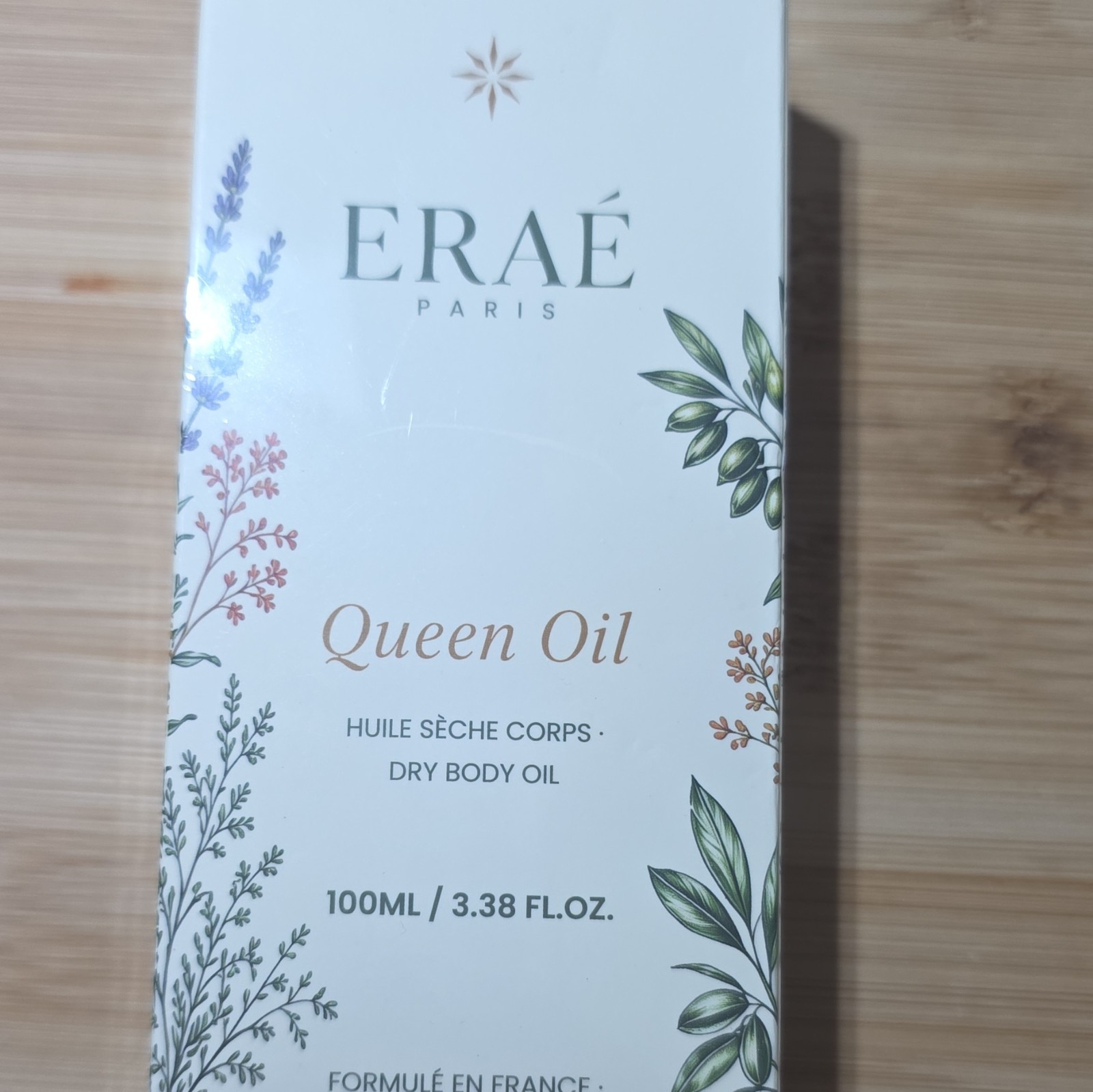 ERAÉ Paris Queen Oil Dry Body Oil, All Natural, 3.38 fl oz (100ml)