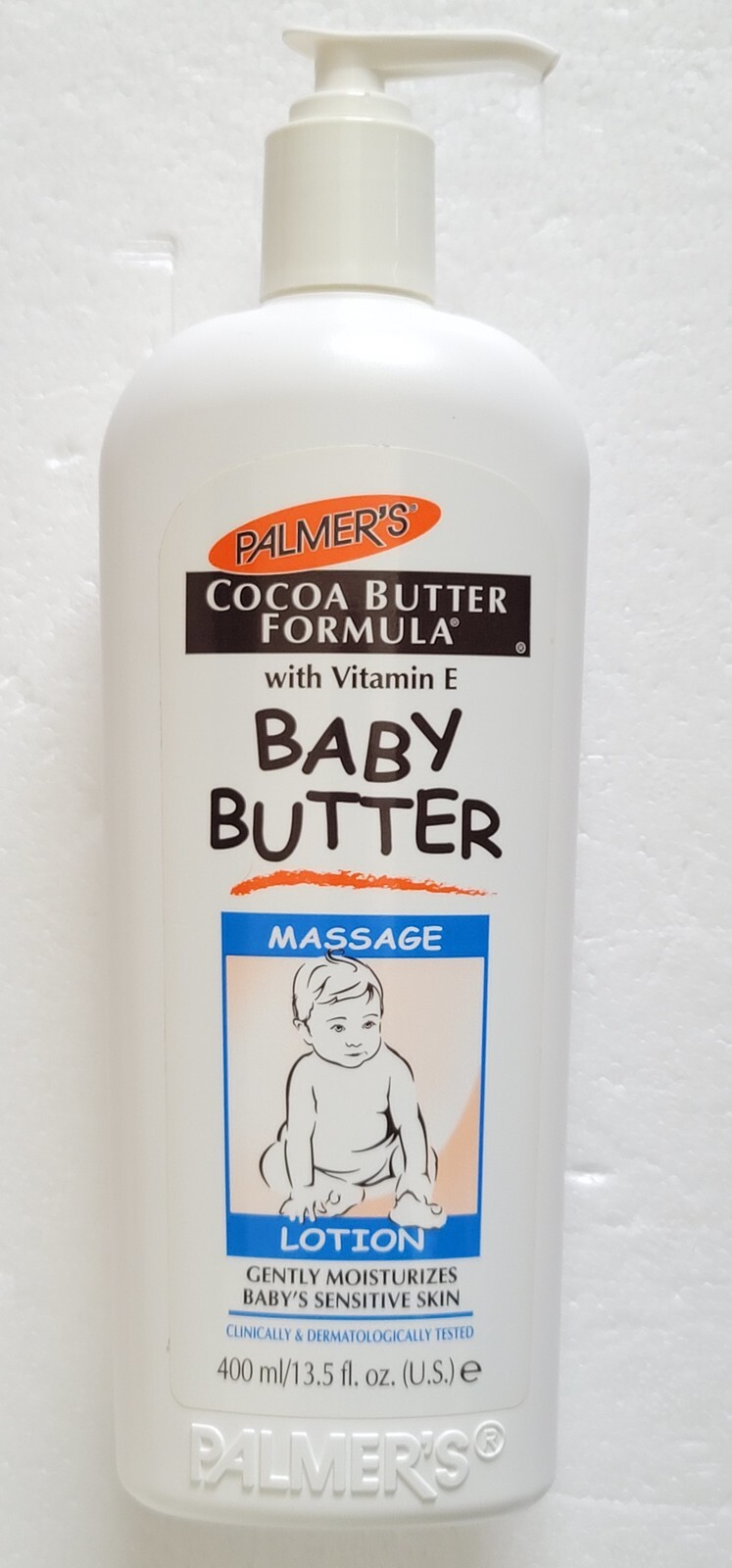 Palmer’s Cocoa BABY BUTTER MASSAGE LOTION Sensitive Skin Moisturizer Vit E HTF