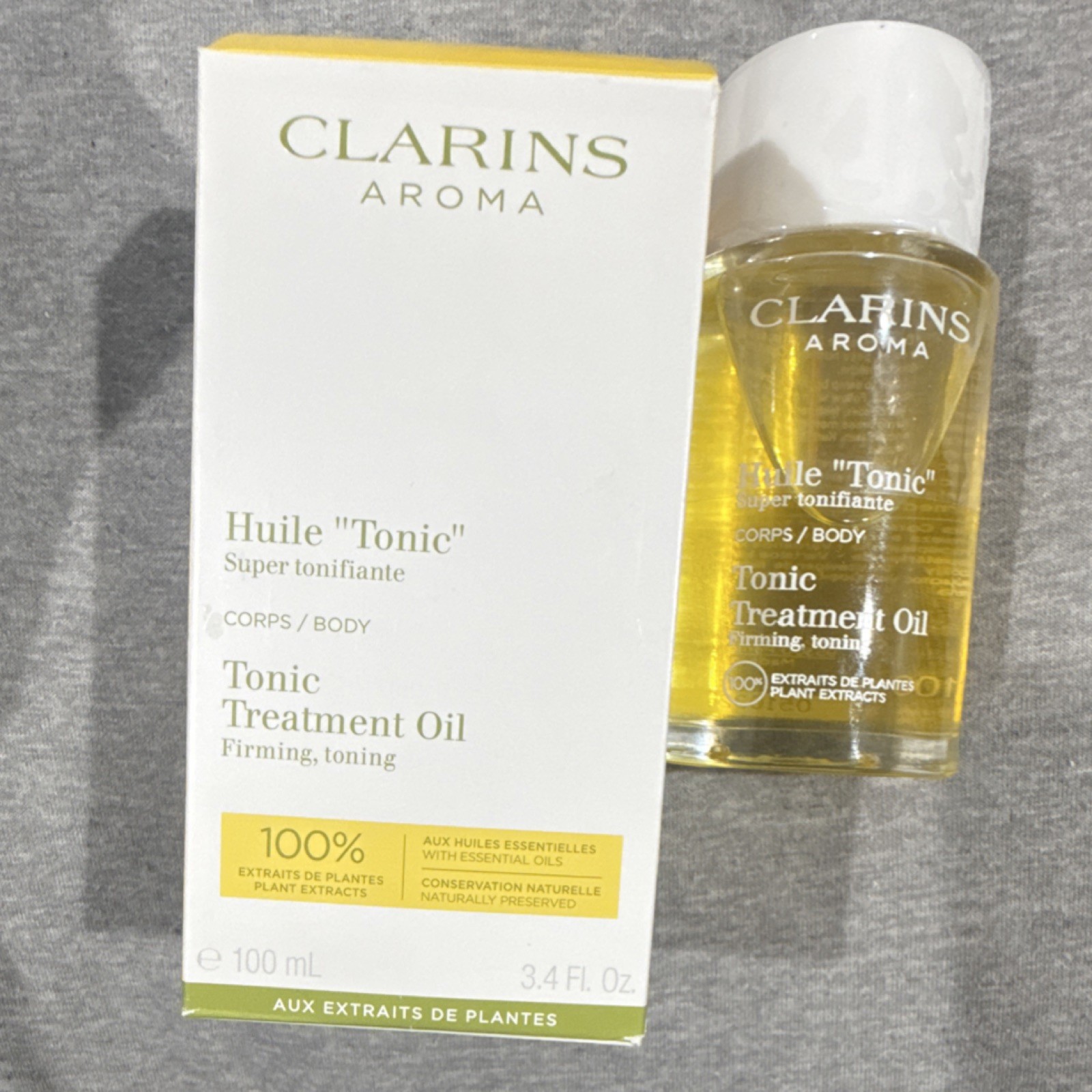 Clarins Aroma Massage Oil All Natural Plant Extracts Essential Oils 100 mL