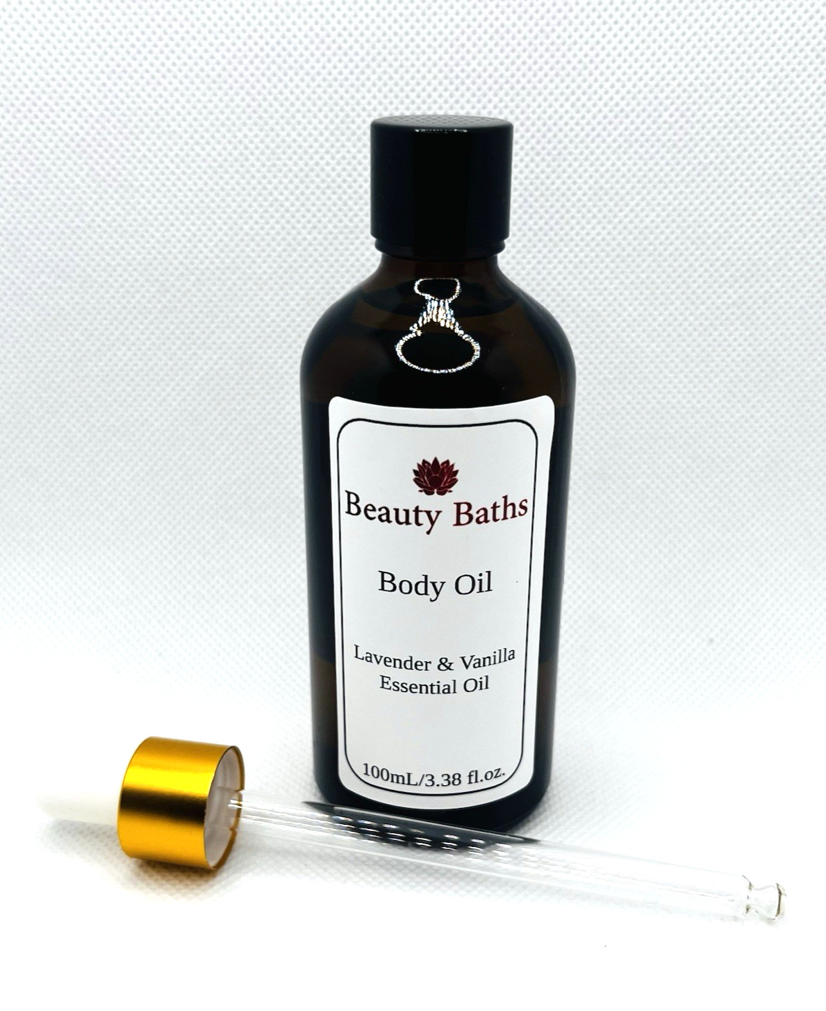 Lavender Vanilla Body Oil Handmade Natural Gift for Her Bath Massage Body Oil