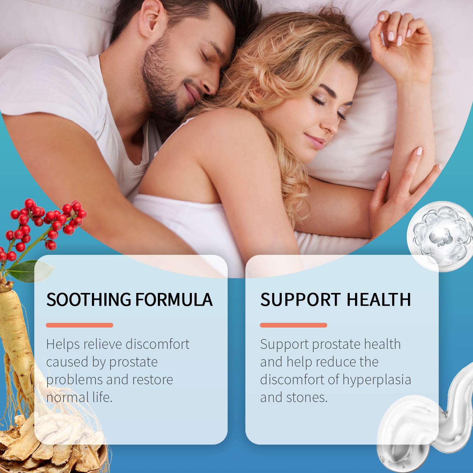 Men’s Gentle Moisturizing Massage Gel for Sensitive Skin Daily Body Care Routine