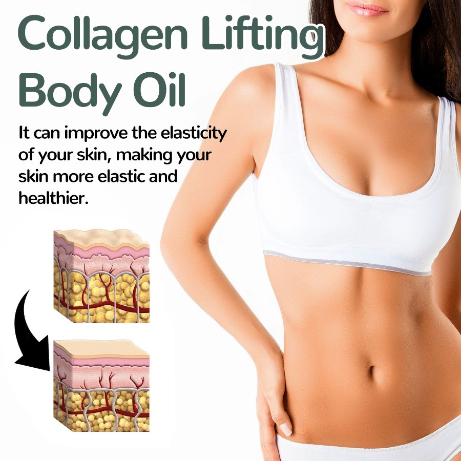 100ml Collagen Lifting Body Oil Firming Anti Aging Wrinkles Scars & Stretch Mark