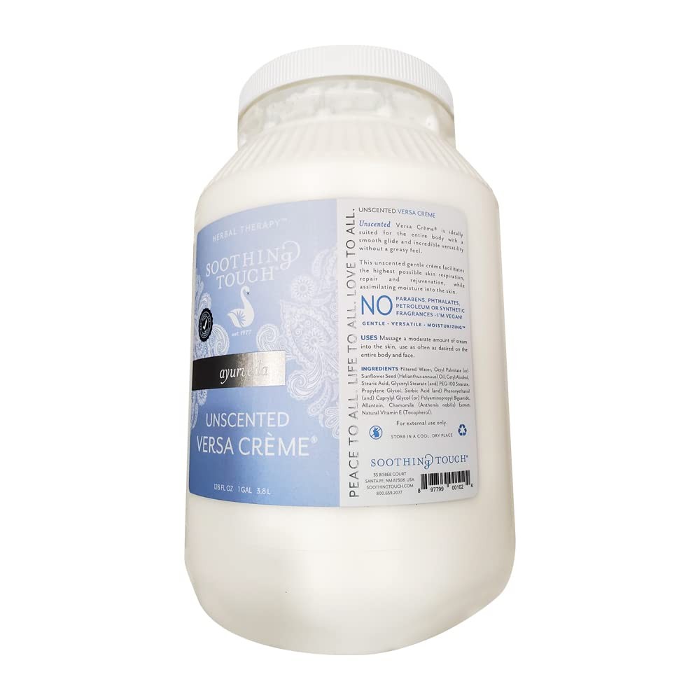 Soothing Touch Unscented Versa Creme Pro Massage Cream Face Body 1 Gallon