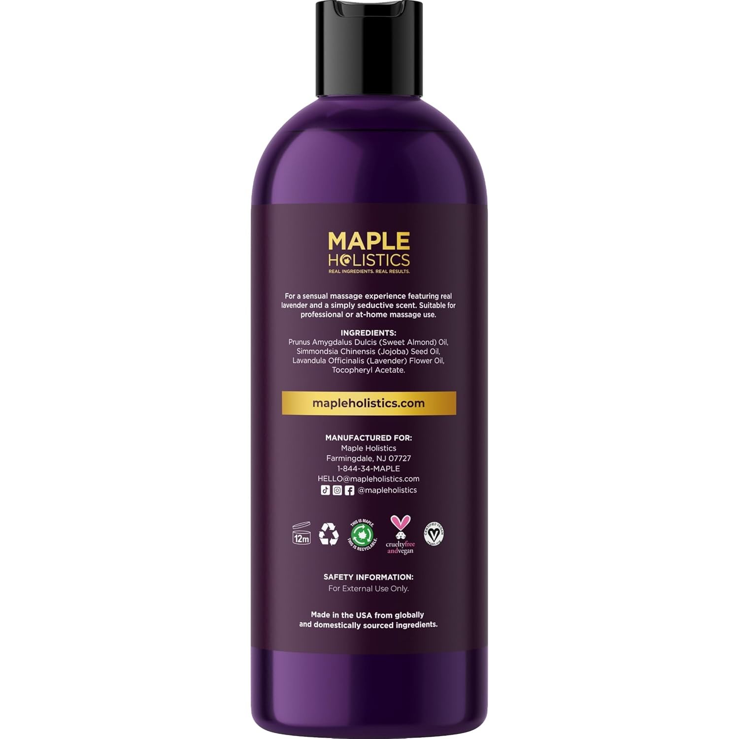 Aromatherapy Sensual Massage Oil for Couples – Relaxing Full Body Massage Oil fo