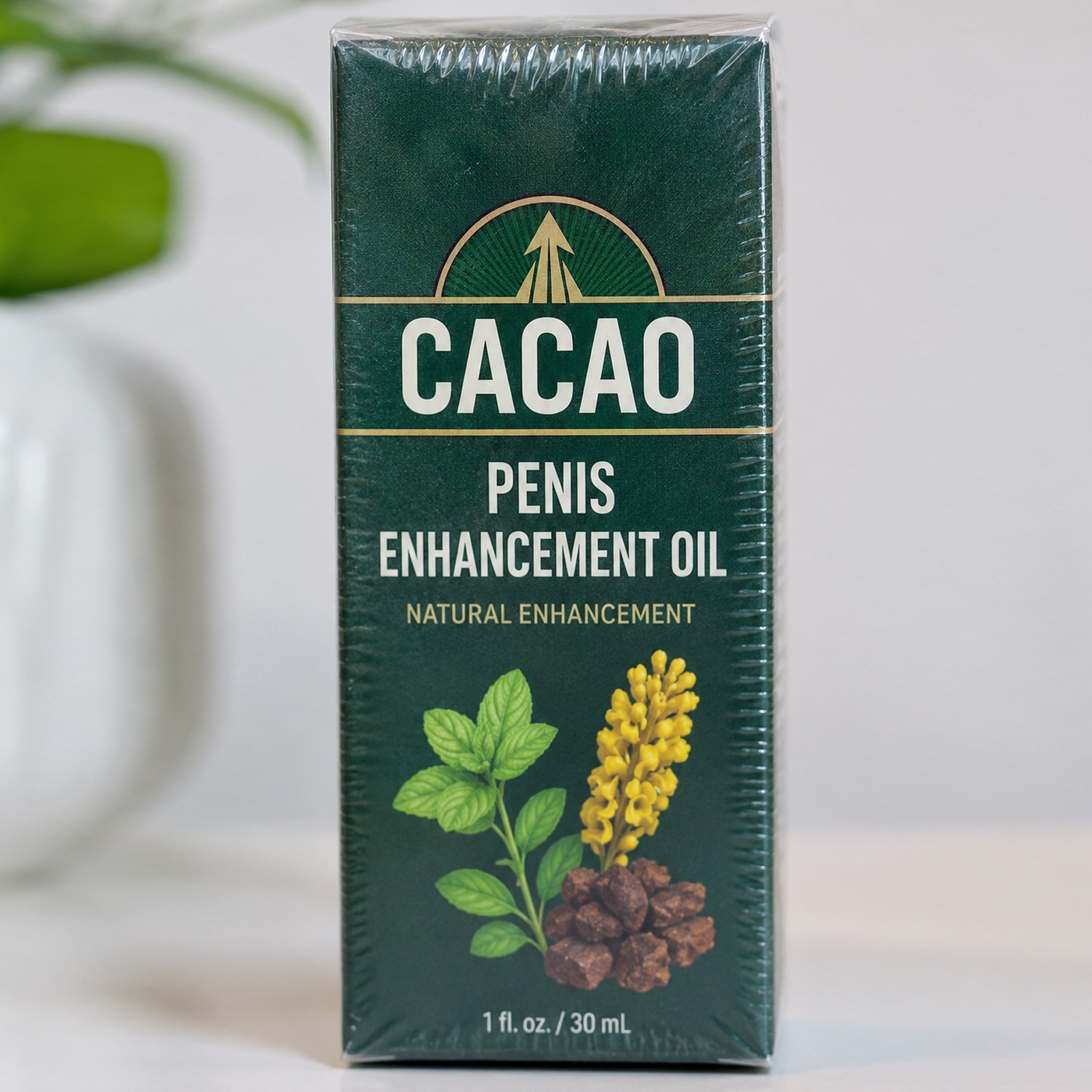 Male Enhancement Oil Cacao Growth Oil For Men Natural Herbal Massage Oil – 30ml
