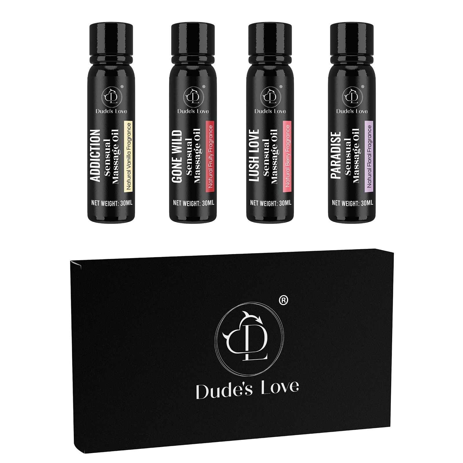 Organic Sensual Safe to Lick Body Massage Oils for Couples – Gift Set Romanti…