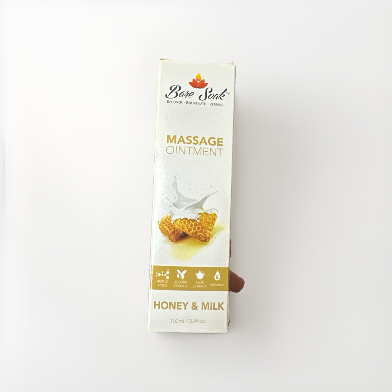 Vegan Massage Ointment Lotion Honey & Milk Cruelty Free
