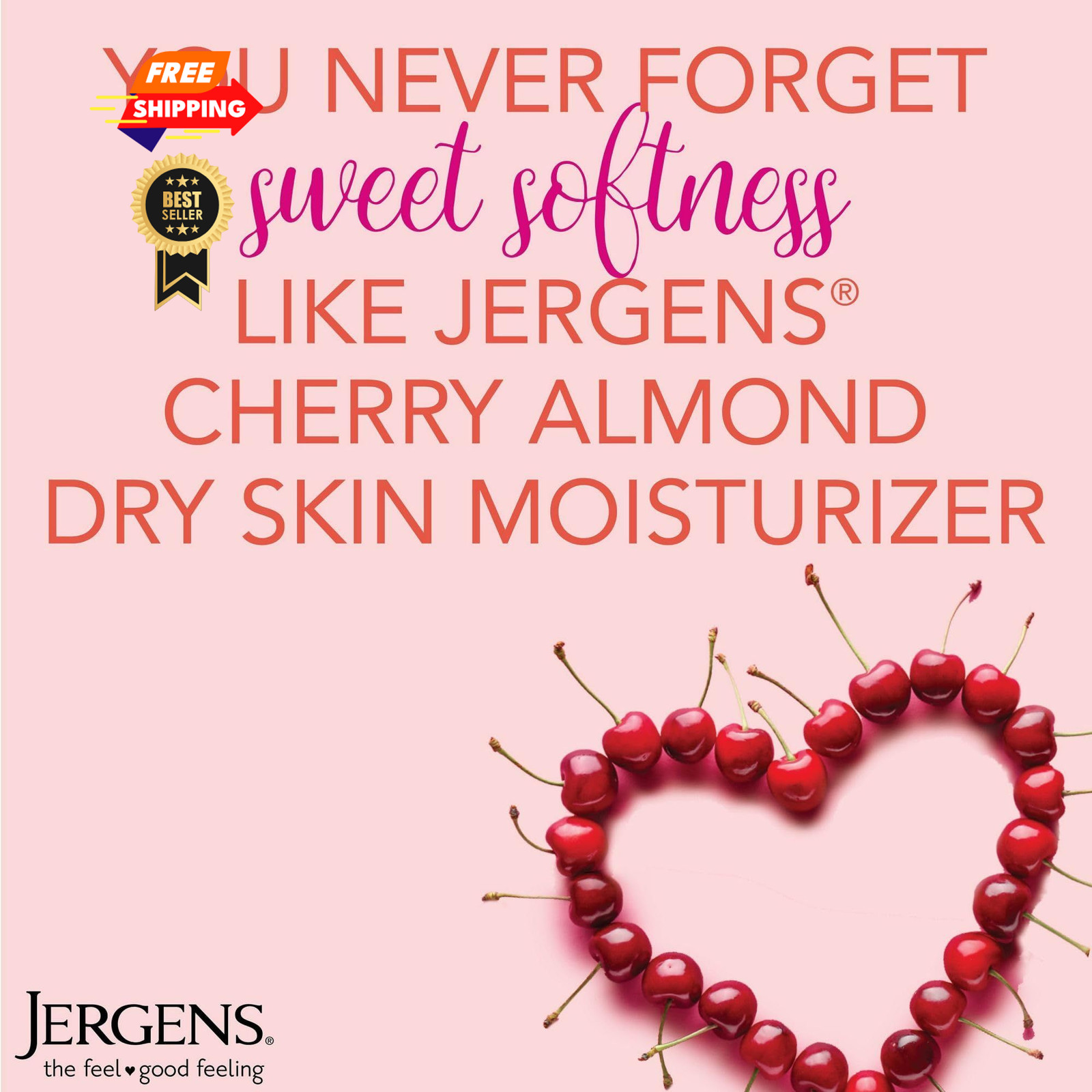 Jergens Original Scent Dry Skin Body Lotion, Hand 2 Fl Oz (Pack of 20), White