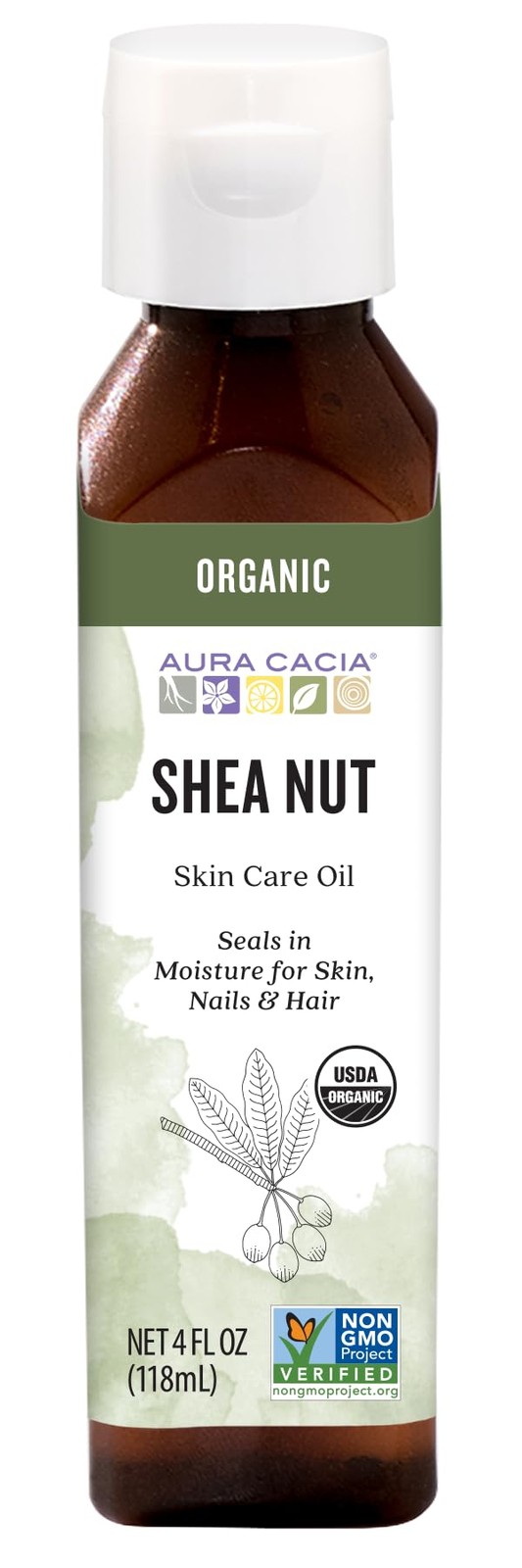 Organic Nourishing Shea Nut Oil | Certified Organic | 4 fl oz.