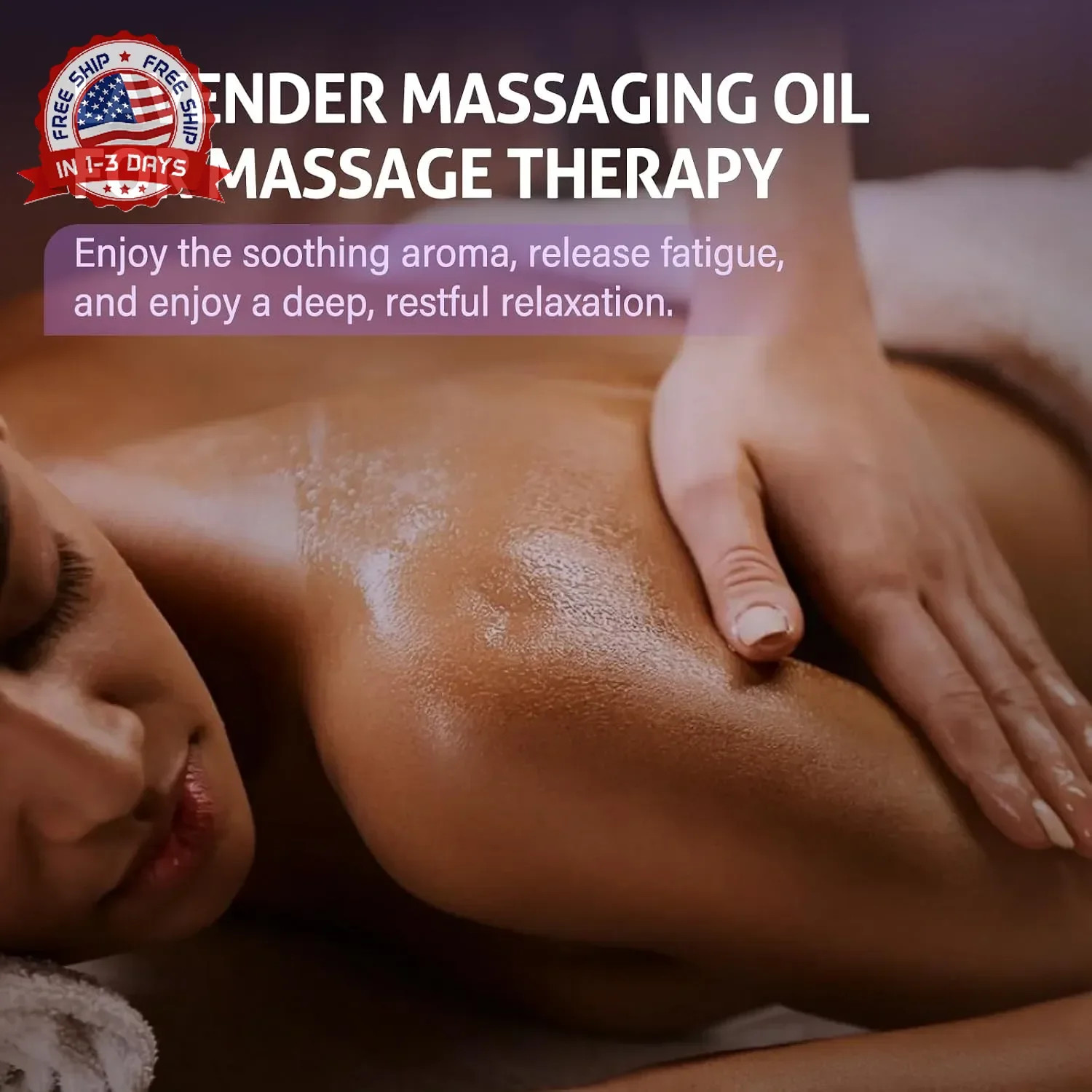 Lavender Sensual Massage Oil for Couples-Relaxing Body Massage Oil for Date Nigh