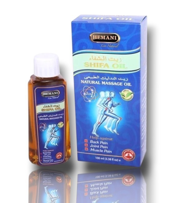 Hemani Shifa Herbal Massage Oil 100ml – Natural Body Relaxation & Muscle Care Oi
