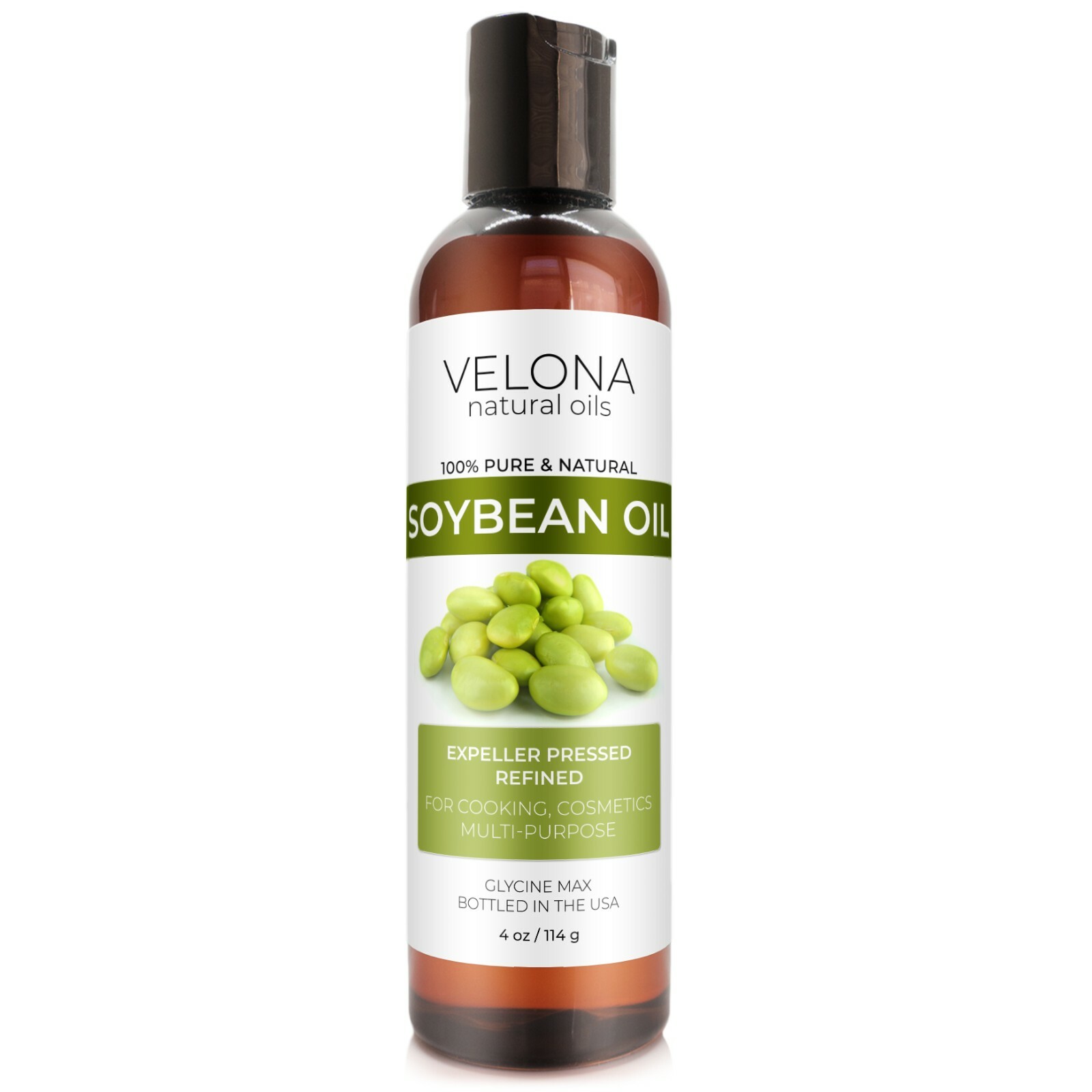 Velona Soybean Oil – 4 oz | 100% Pure and Natural Carrier Oil | Refined Cooking