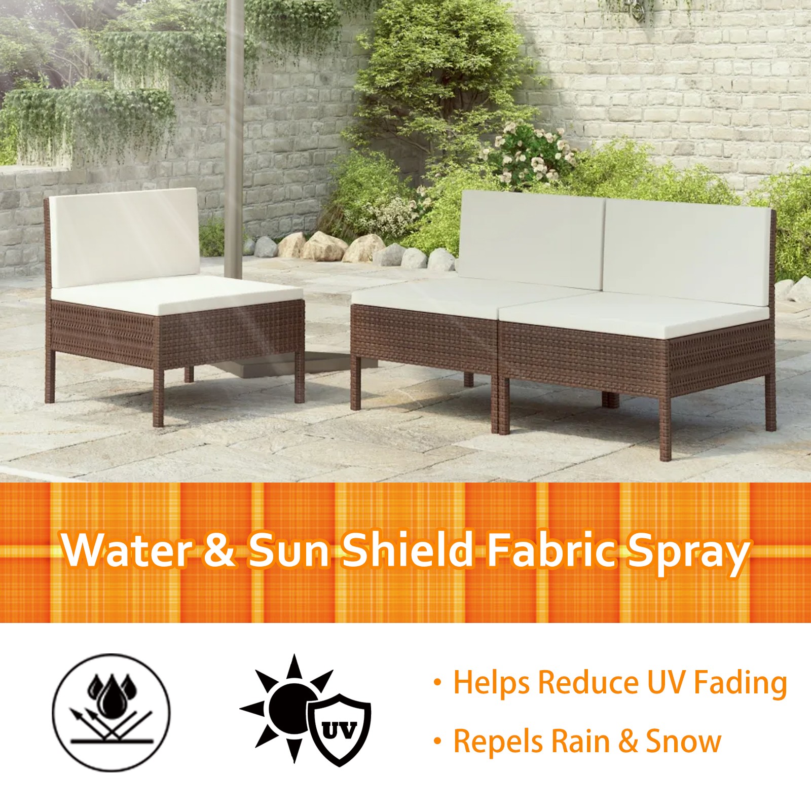 Outdoor Waterproof Fabric Spray UV Protection Water Repellent for Patio