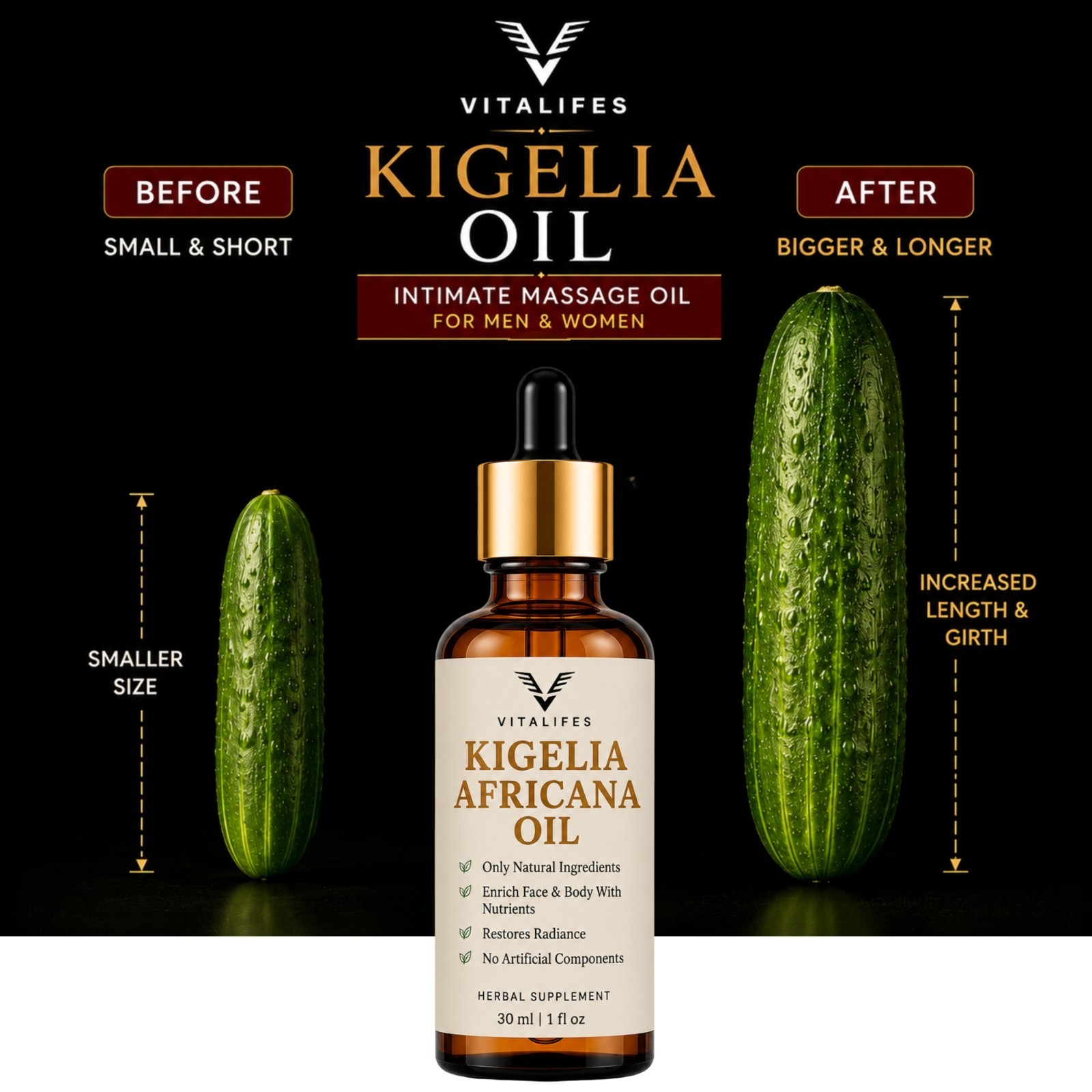 KIGELIA AFRICANA Oil African Sausage Tree – *2 In 1* RAPID ABSORPTION – 30ml