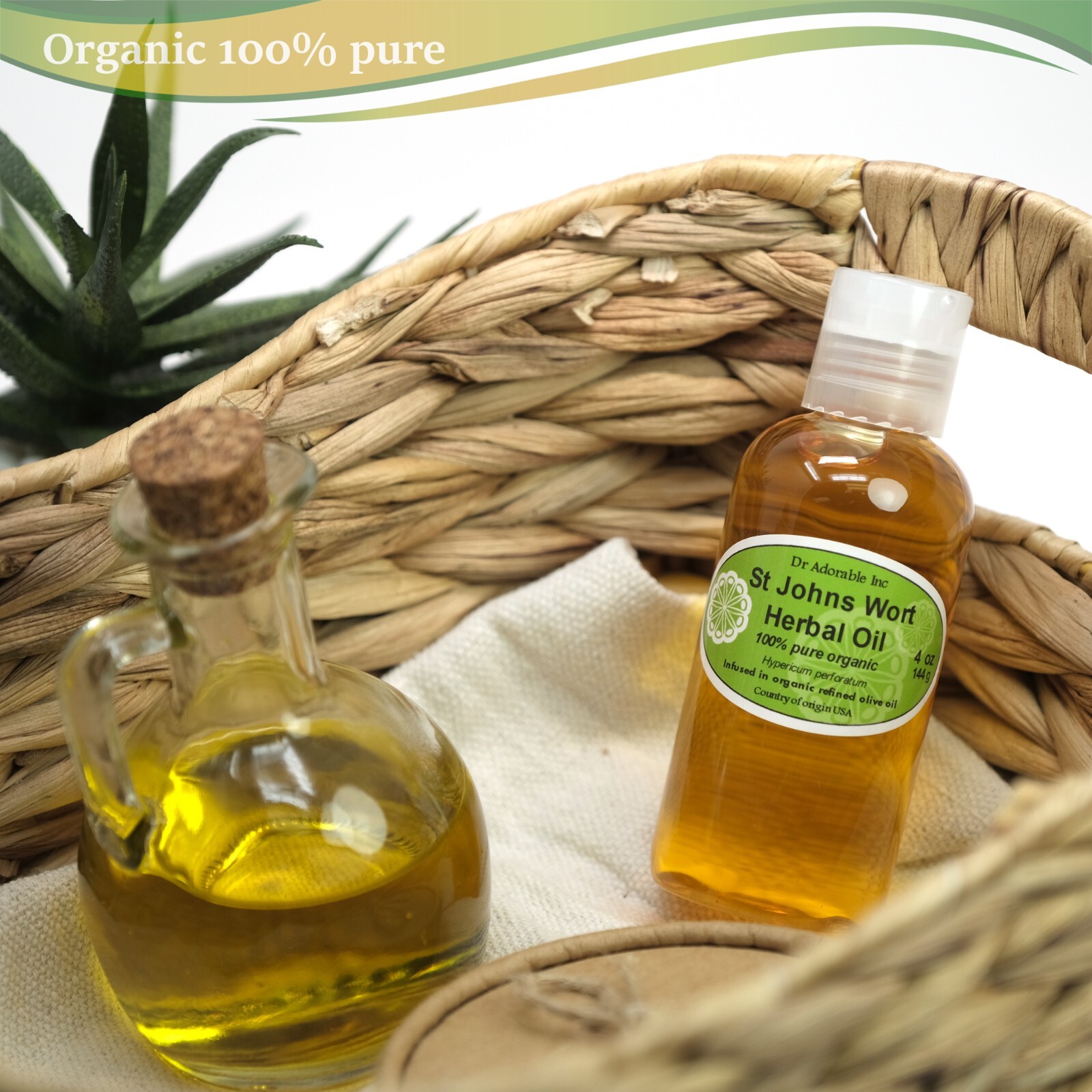 St Johns Wort wart Herbal Oil 100% Pure 2 oz 4 oz 8oz up to gallon Free shipping