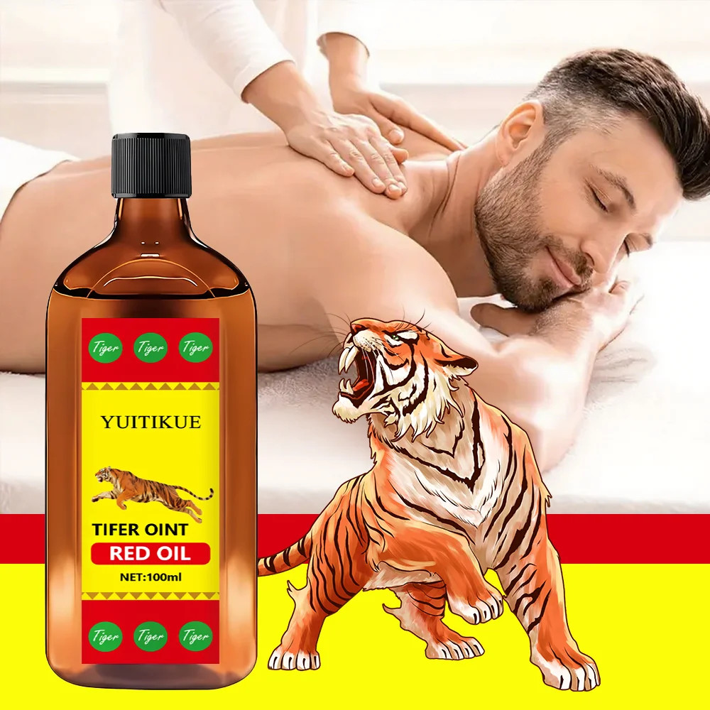 Tifer Oint Red Oil 100ml Tiger Formula Muscle Joint Massage Sport Daily Use