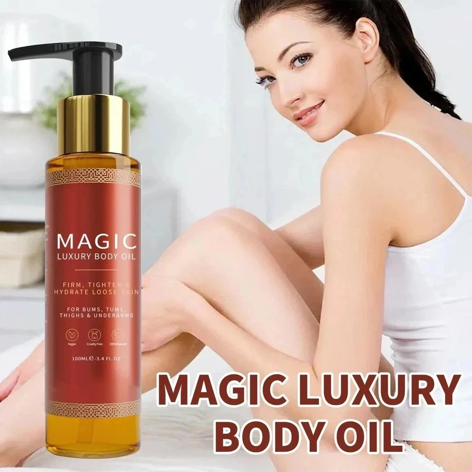 Besque & Magic Body serum 3.4 oz Firms Tighten Luxury Hydrate Loose Skin Pump**