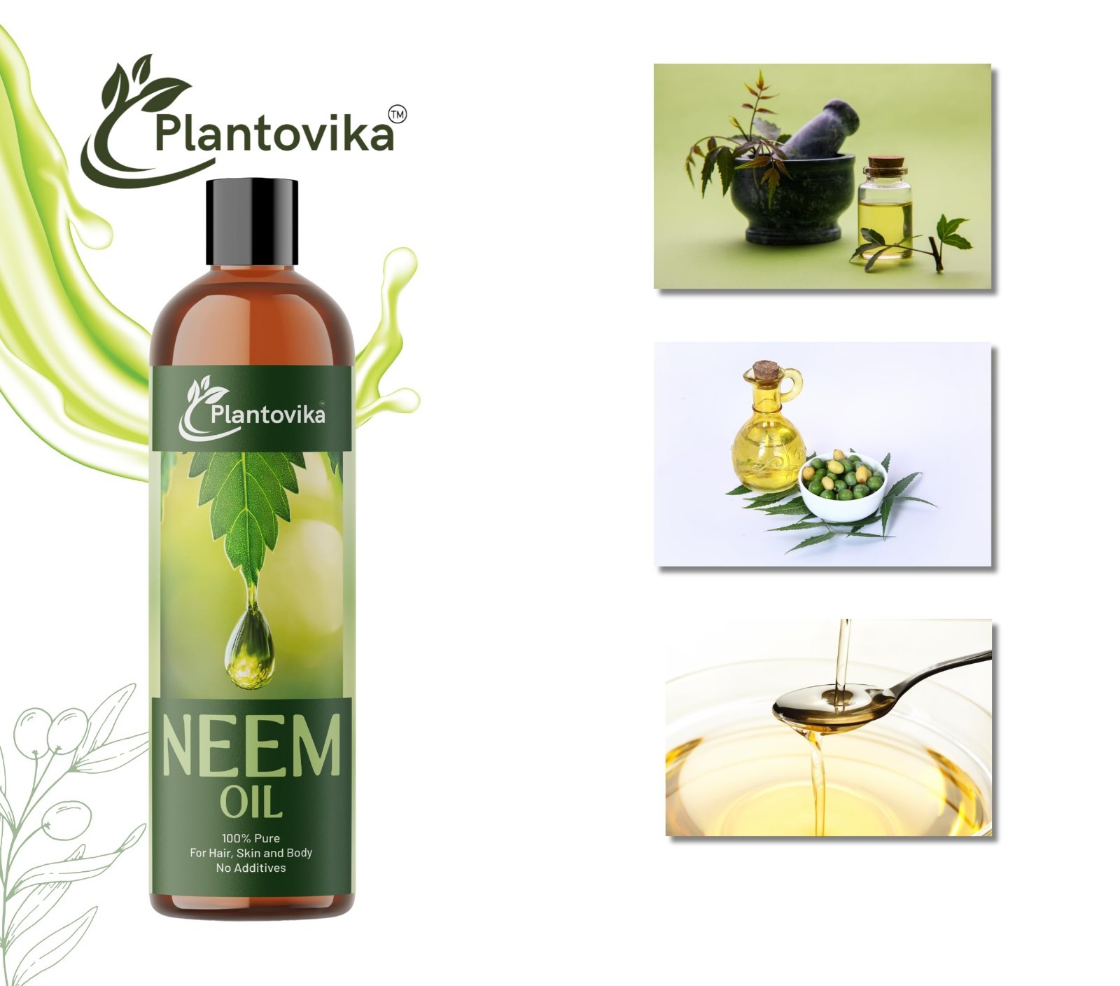 100% Pure Neem Oil 16 Oz – Cold Pressed, All Natural, Unrefined, Multipurpose Ex
