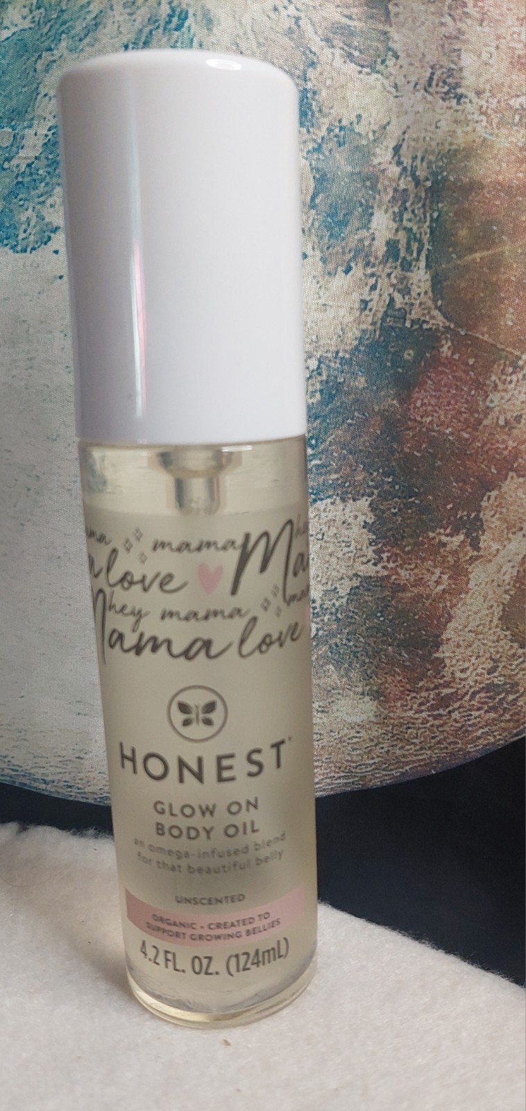 The Honest Company Glow On Body Oil 4.2 oz Plant Based Pregnant Belly Massage