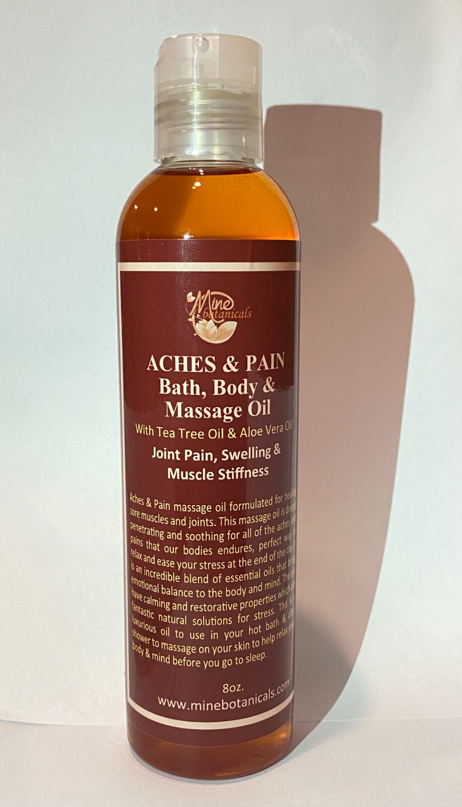 Bath, Body & Massage Oil for Aches & Pain 8 oz