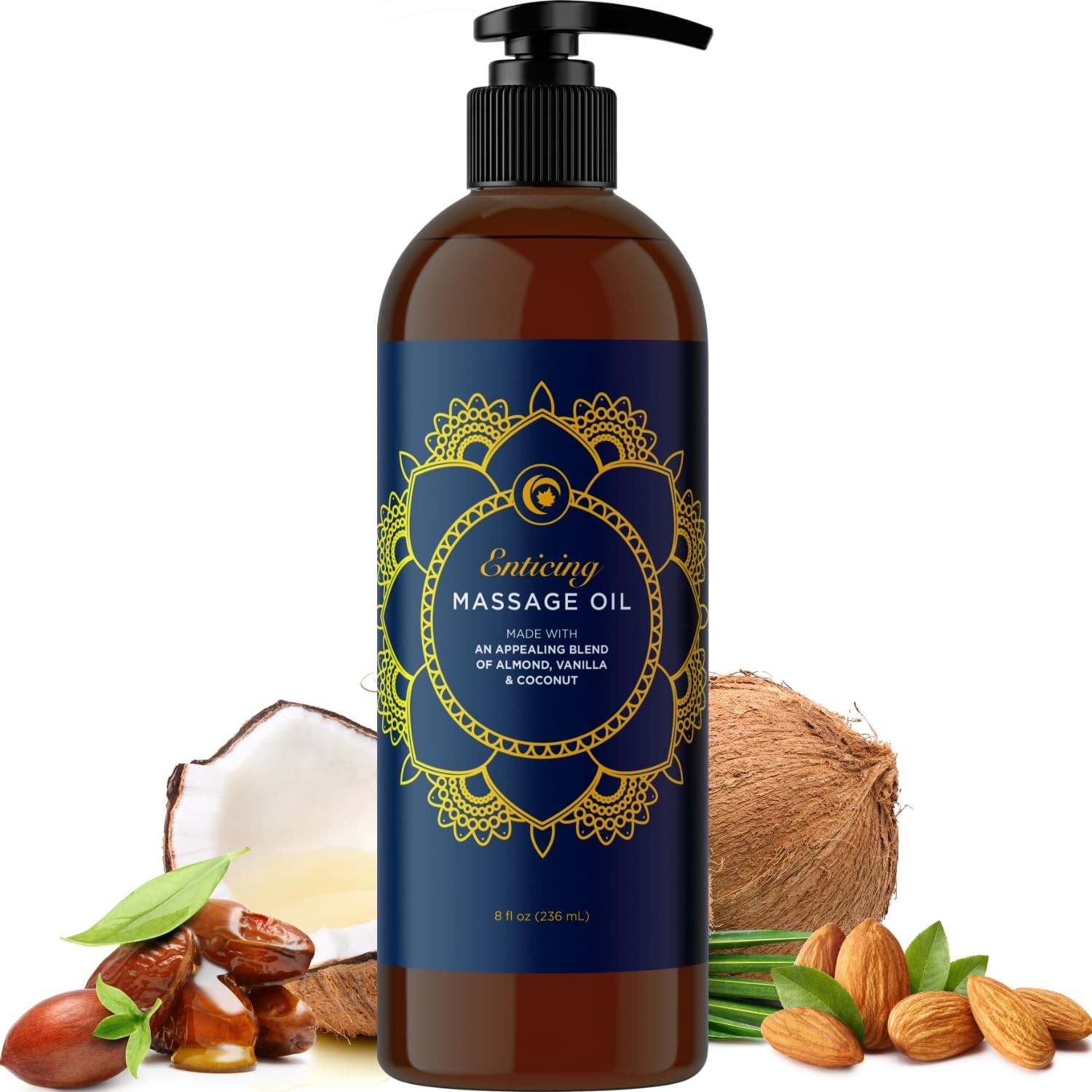 Luxurious Vanilla Massage Oil for Couples – Easy Glide Non Greasy Sweet Vanil…