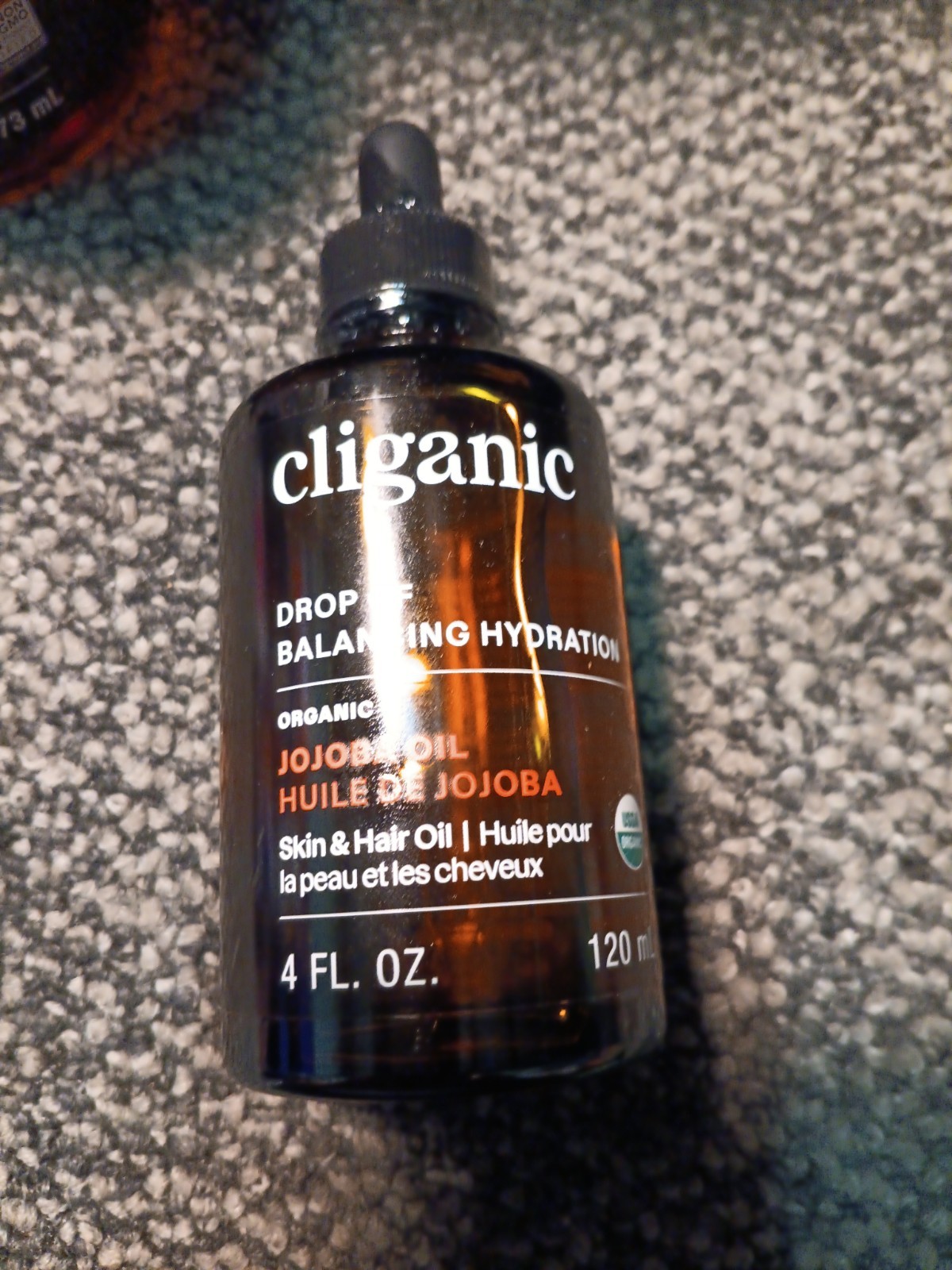 Cliganic Organic Jojoba Oil Skin & Hair Oil Balancing Hydration 4 fl oz exp:4/30