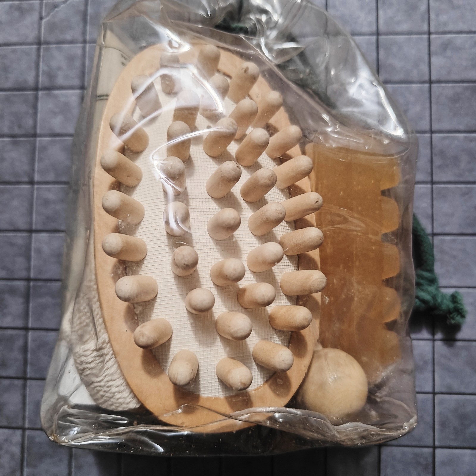 Earth Therapeutics – Wood Foot Body Pressure Massage Kit Spa Gift Bag Set – NEW
