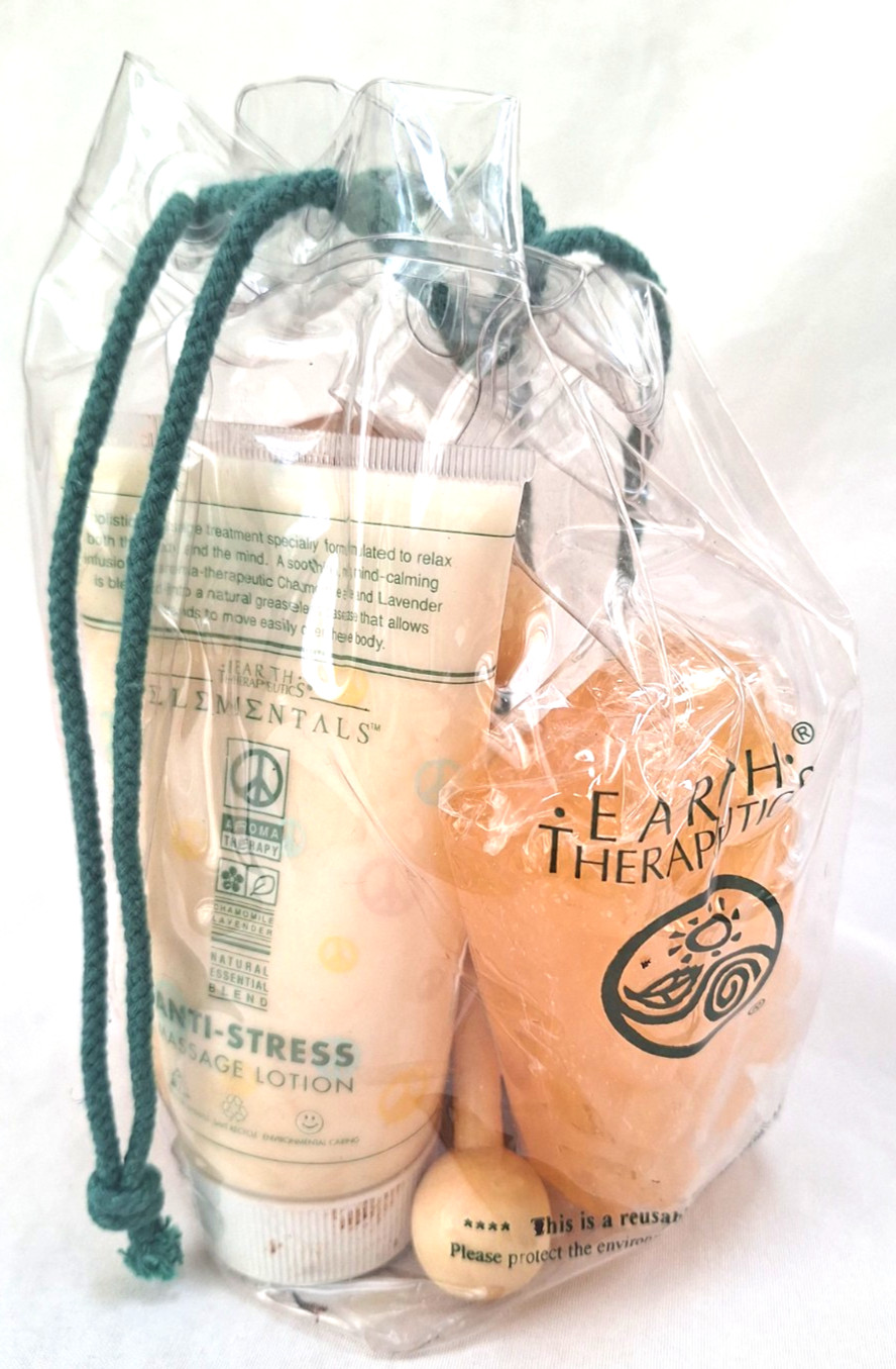 Earth Therapeutics Wood Foot & Body Pressure Massage Kit Spa Gift Set NEW