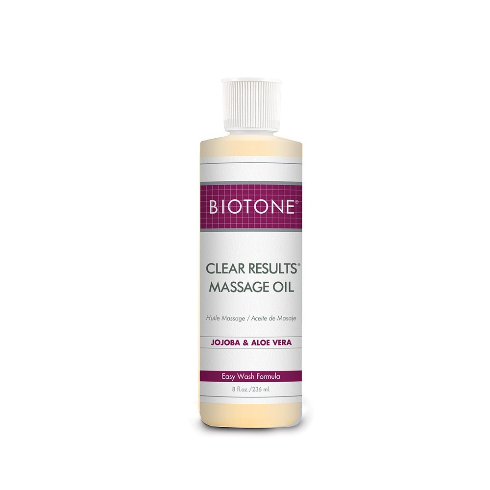 BIOTONE Clear Results Massage Oil –Unscented–Extra Glide Easy Wash– Professional