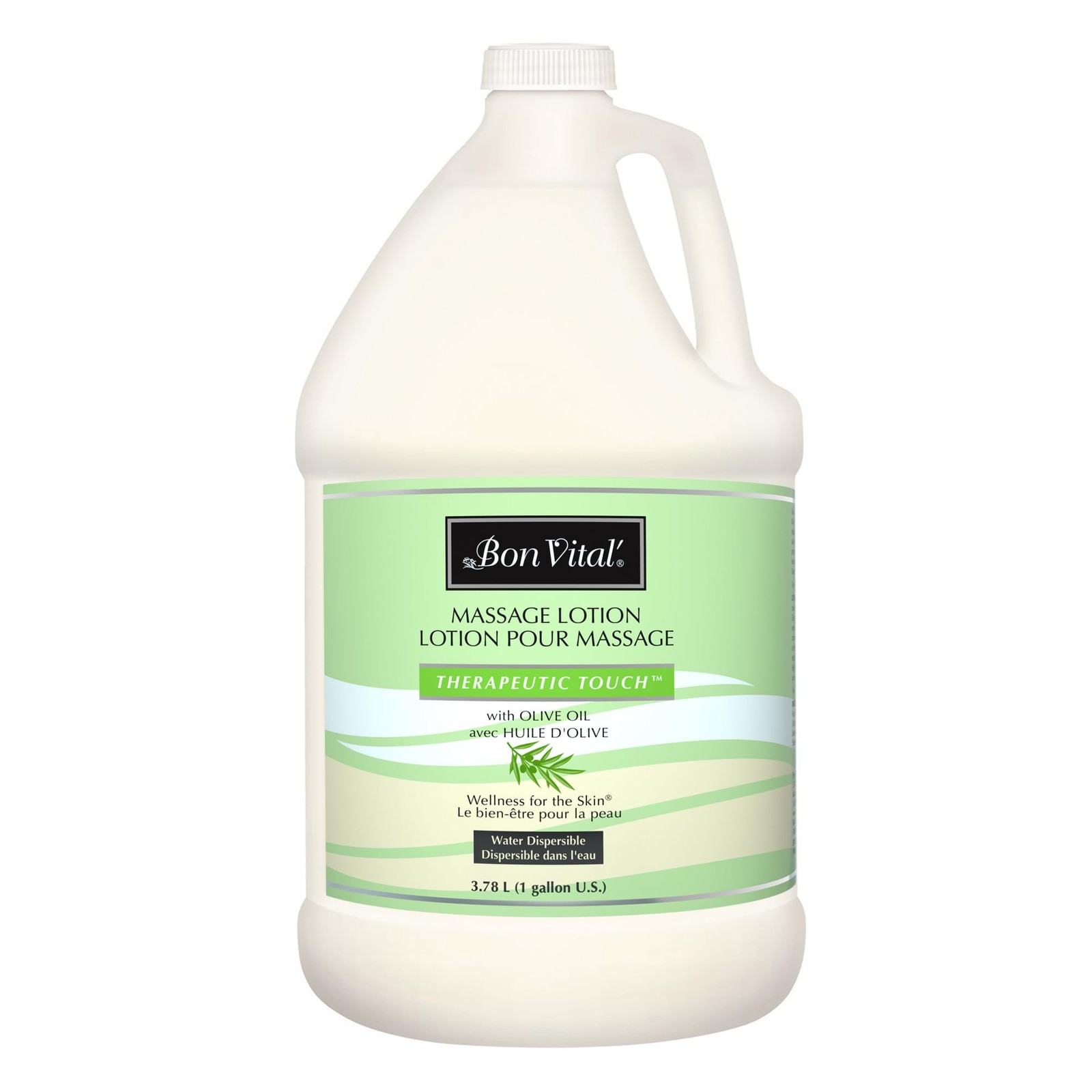 Bon Vital’ Bon Vital Therapeutic Touch Massage Lotion 1-Gallon Olive