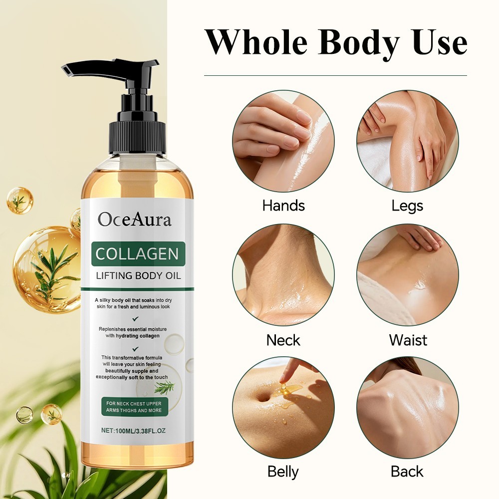 Collagen Lifting Body Oil Firming Anti Aging Wrinkles Scars & Stretch Mark