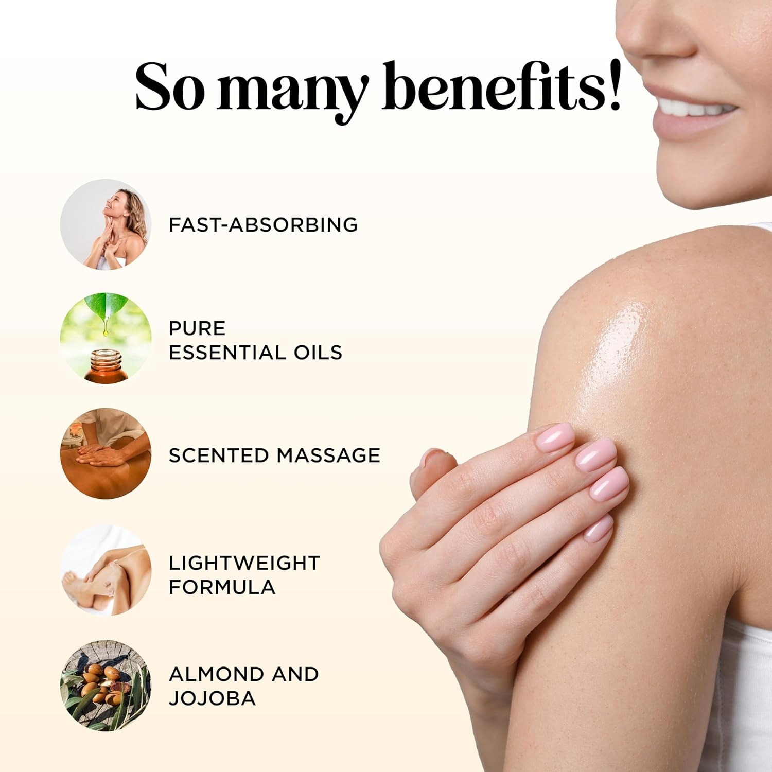 Vanilla Sensual Massage Oil for Couples – Relaxing Full Body Massage Oil for Dat