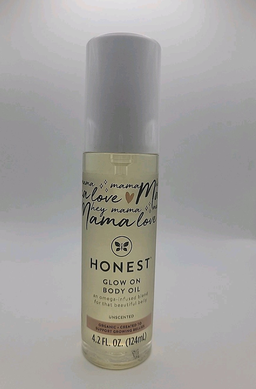 Honest Glow On Body Oil, Unscented, 4.2 fl oz (124 ml)