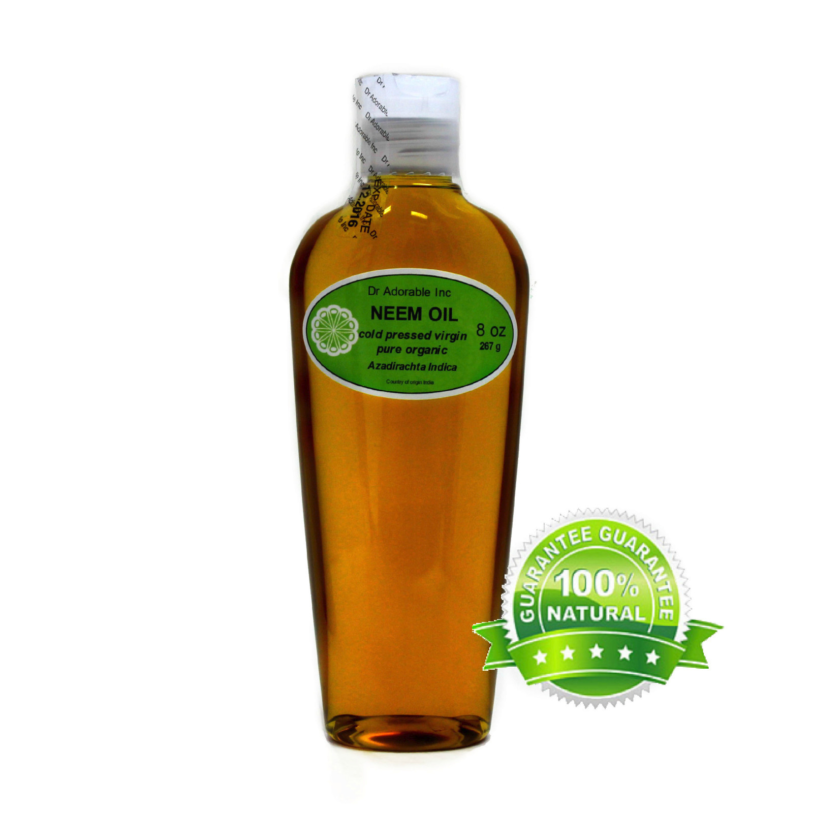 Neem Oil Unrefined Extra Virgin Cold Pressed Organic Pure Natural