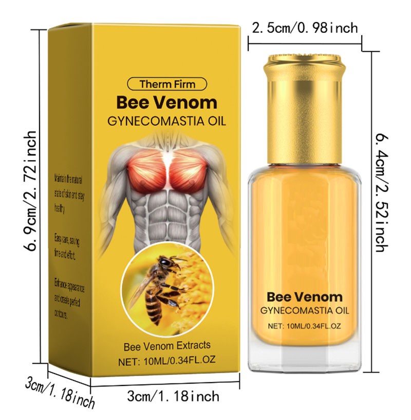 Bee Venom Gynecomastia Oil –Firming Chest | Treatment for Gynecomastia~Hot New