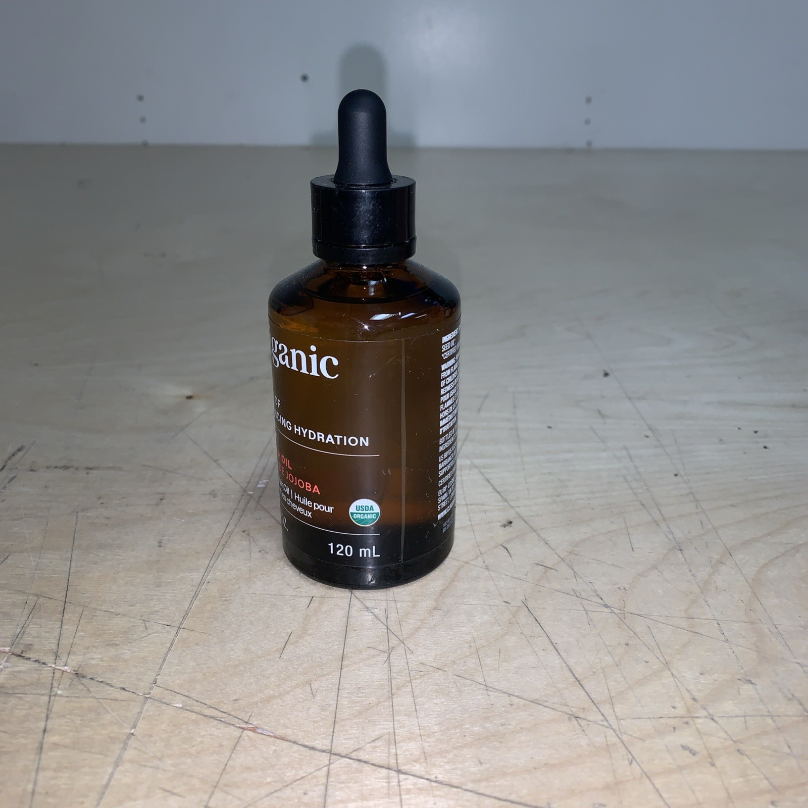 Cliganic Organic Jojoba Oil Skin & Hair Oil Balancing Hydration 4 fl oz exp:5/29