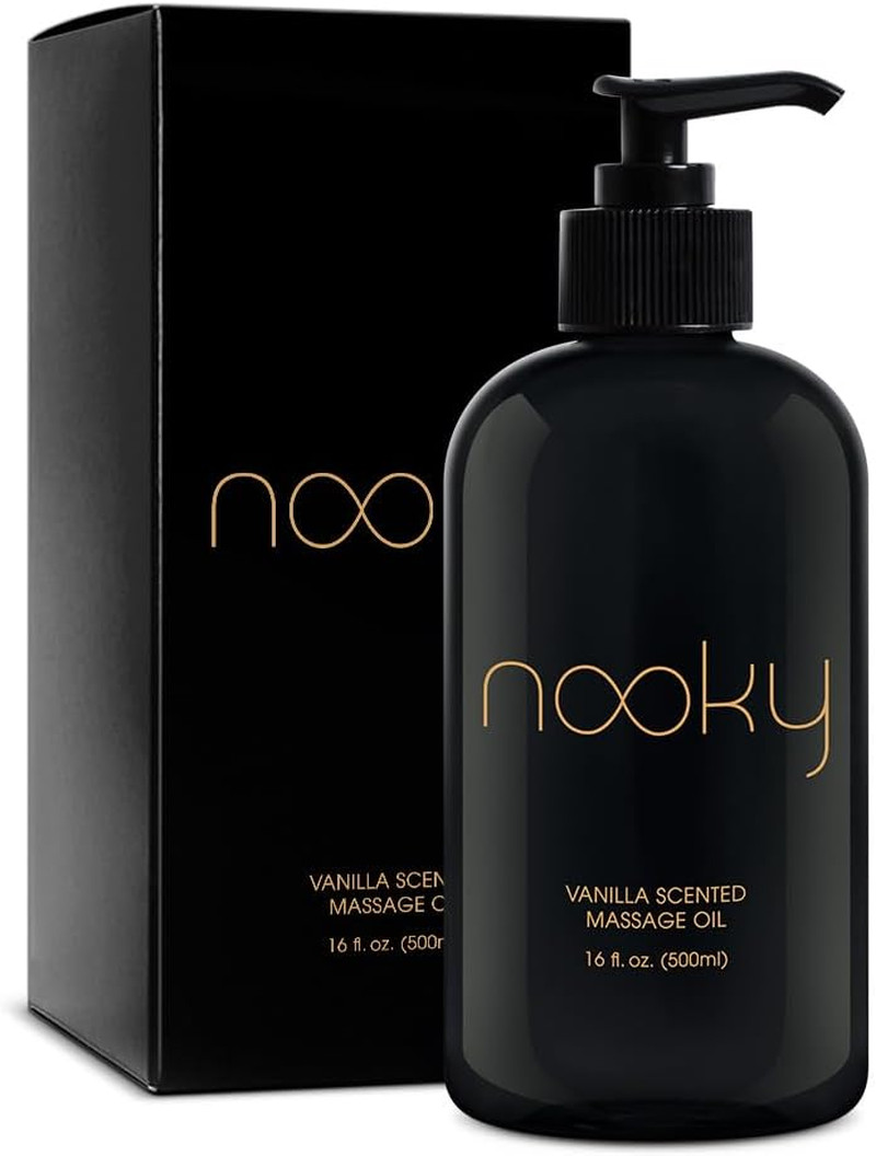 Nooky Vanilla Massage Oil with Fractionated Coconut Oil.16 Ounce