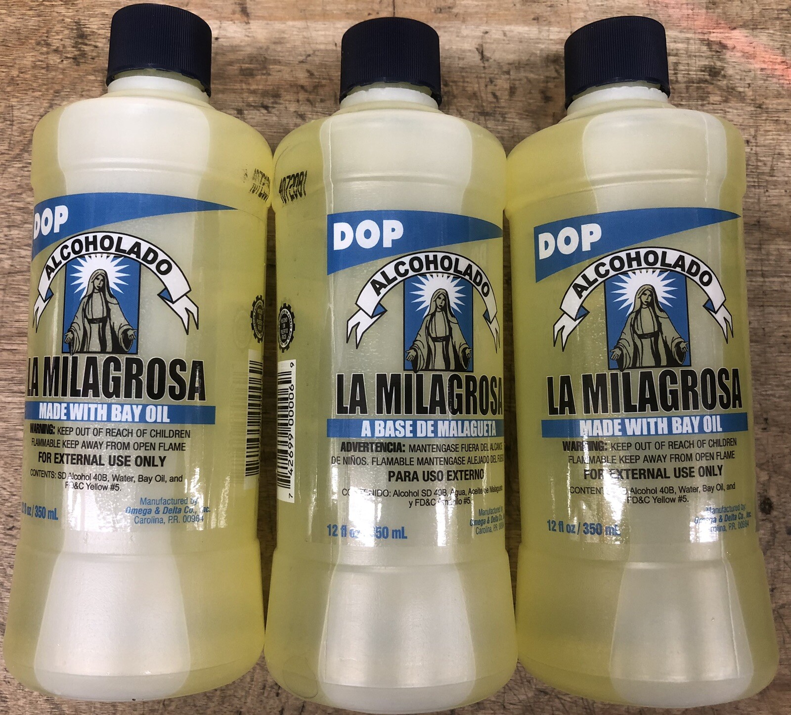ALCOHOLADO LA MILAGROSA 12oz X3pc Compare To Superior 70 Alcolado