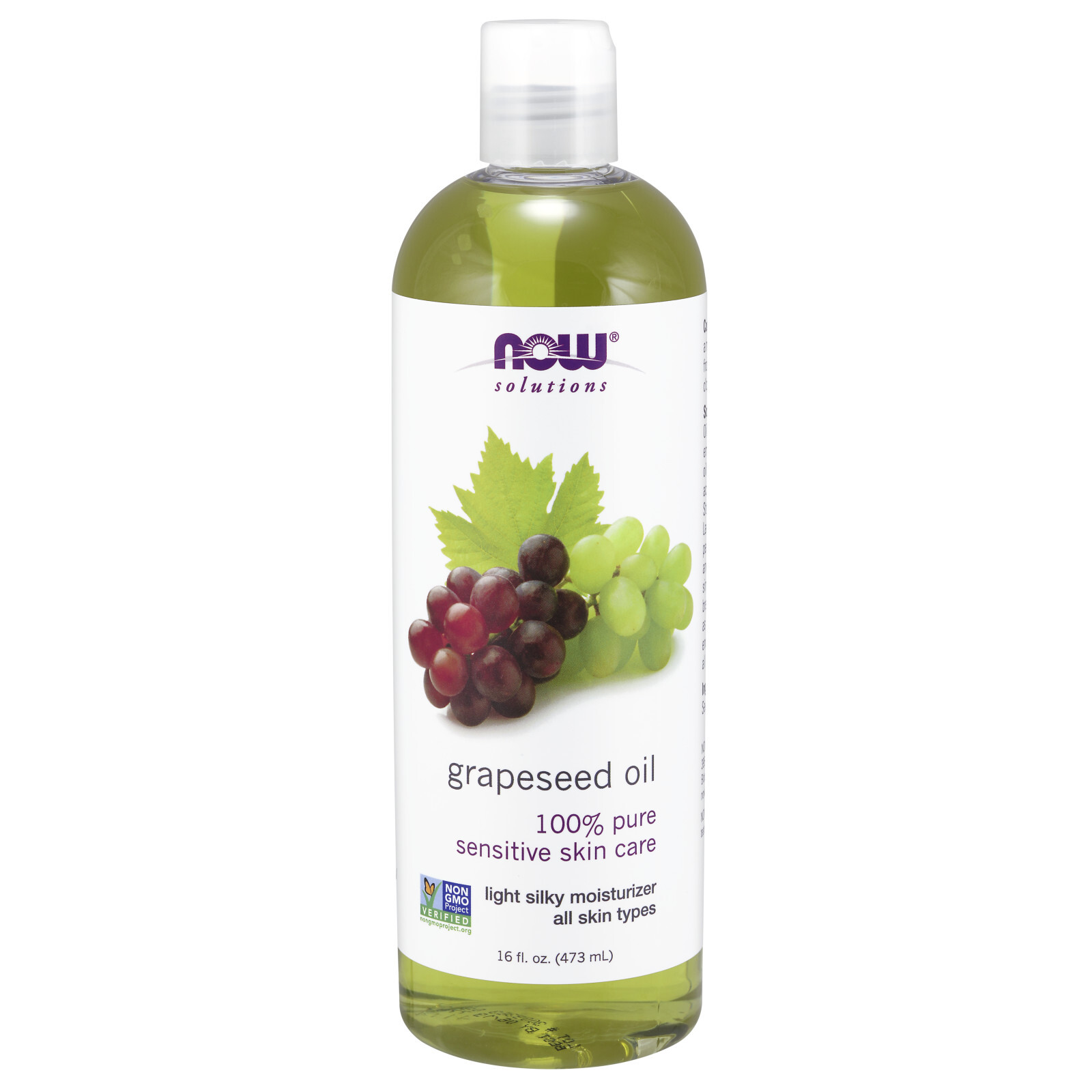 NOW Grapeseed Oil 16 fl oz FRESH MADE IN USA FREE SHIPPING