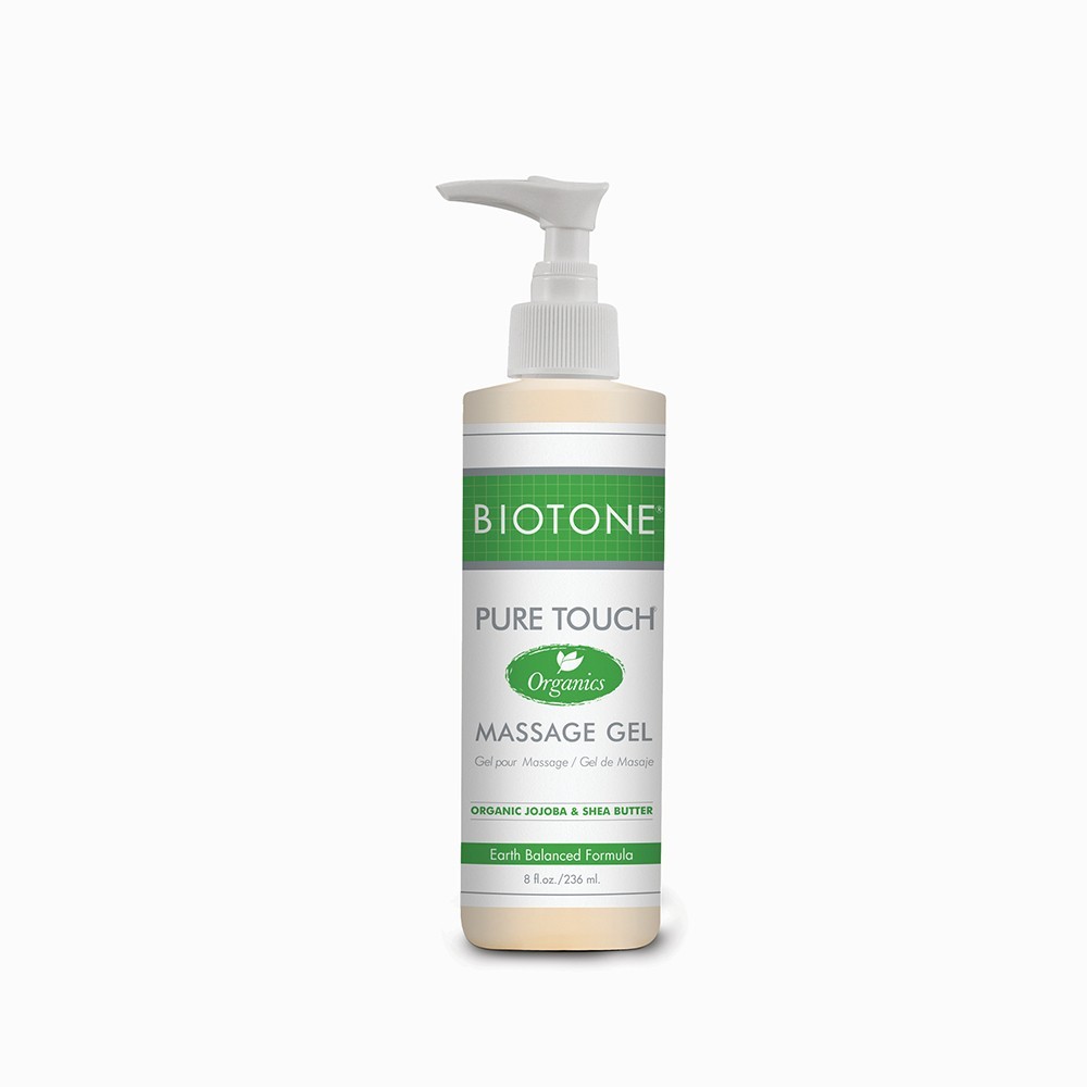 BIOTONE Pure Touch Organics Massage Gel – Hypoallergenic, Non Greasy– Organic