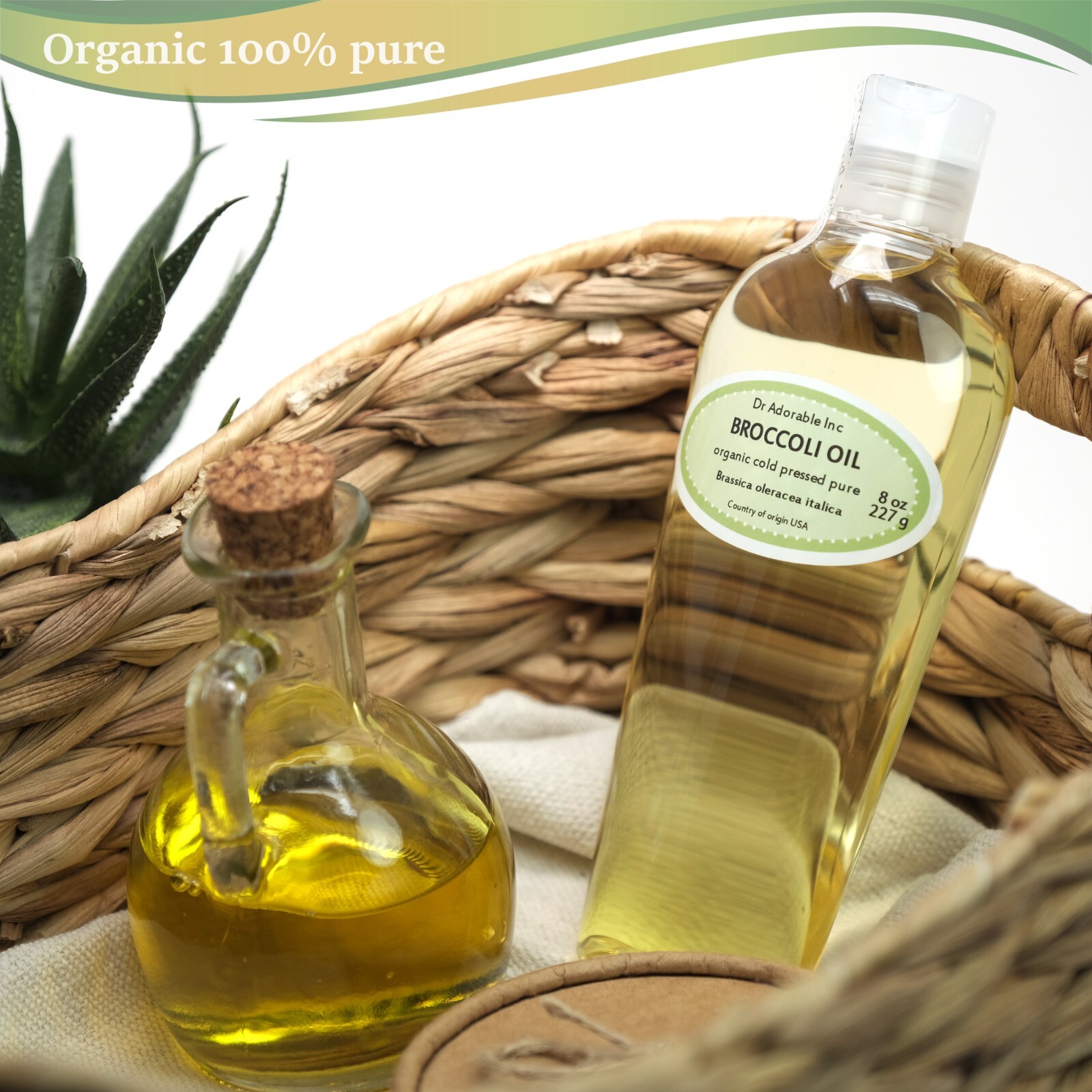 ORGANIC BROCCOLI CARRIER OIL BY DR.ADORABLE 100% PURE COLD PRESSED