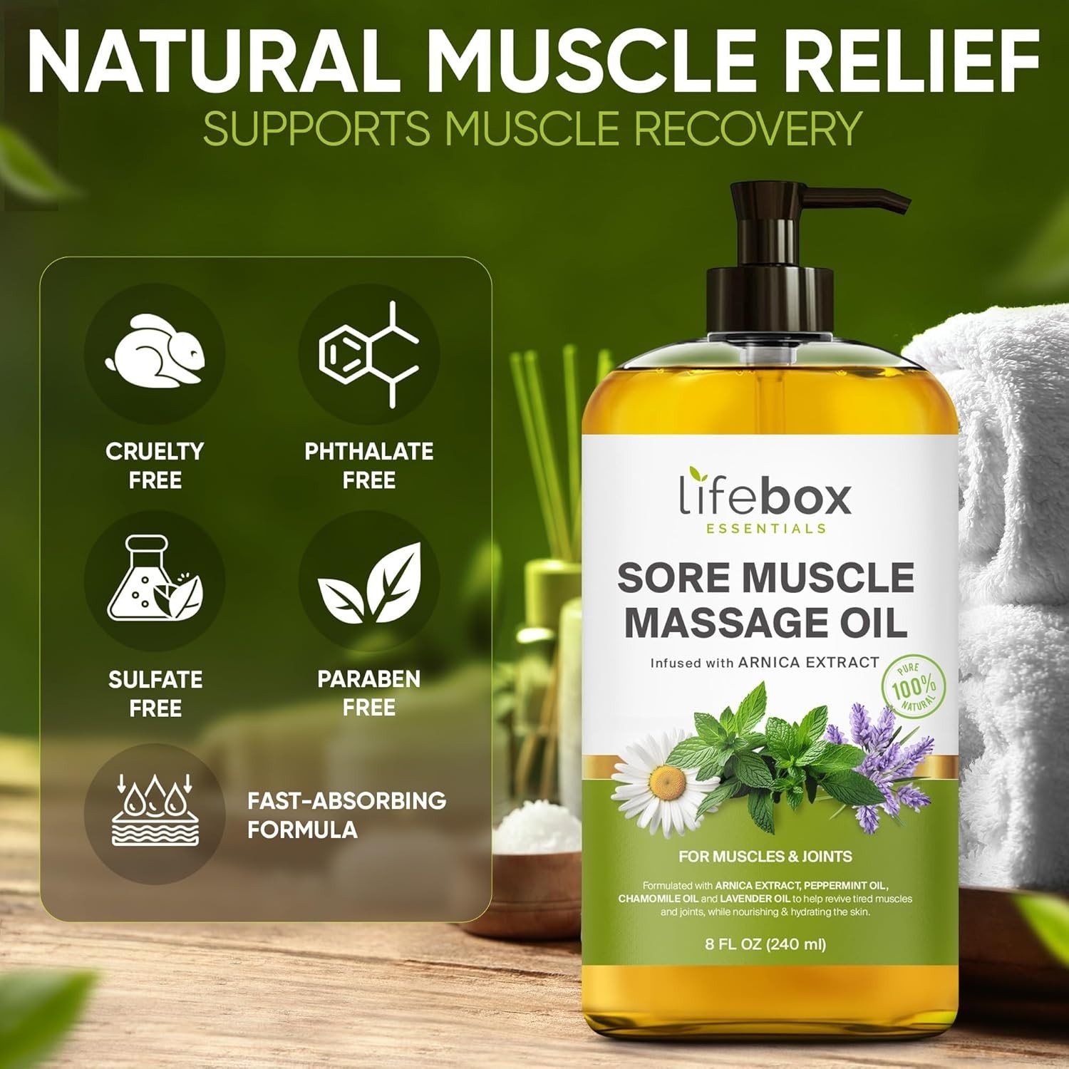 Mejor Aceite para Masajes y Dolores Musculares Sensual Cansancio Parejas Arnica